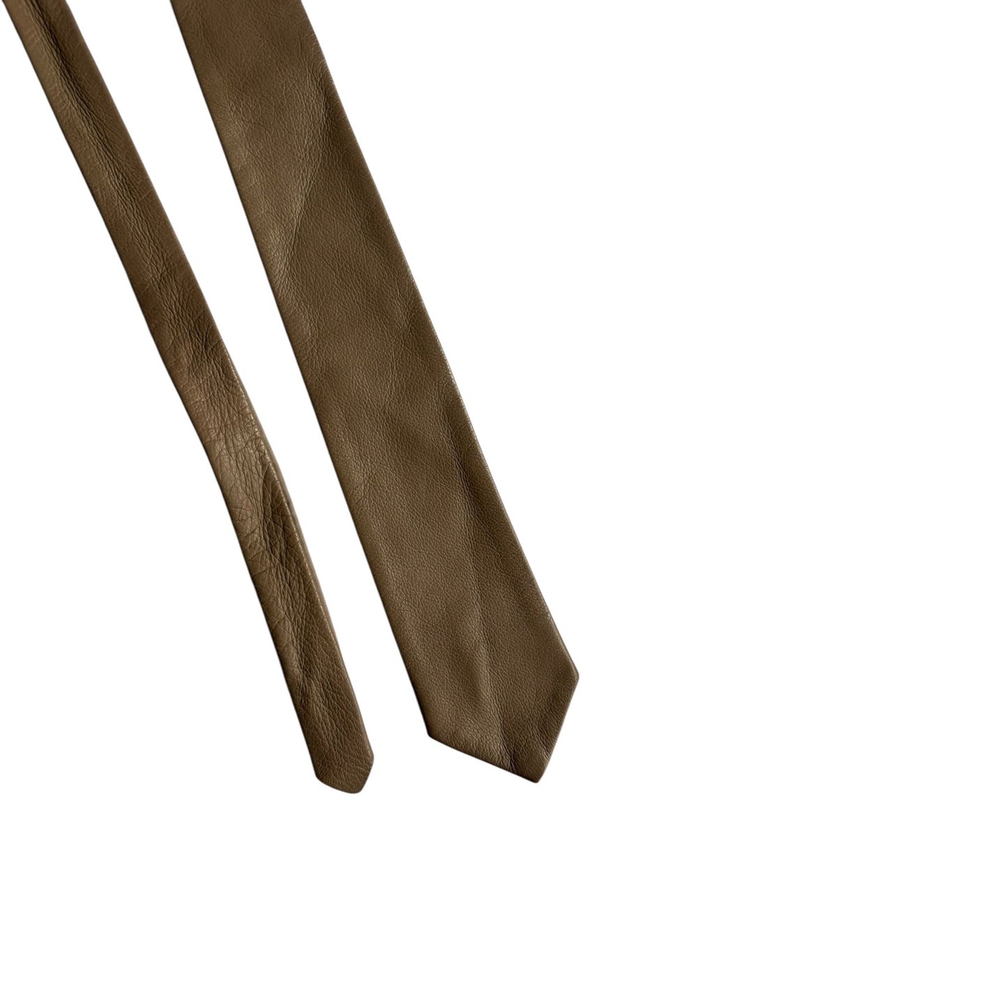 👔 Cravată Vintage Skinny din Piele Maro - anbracaminte