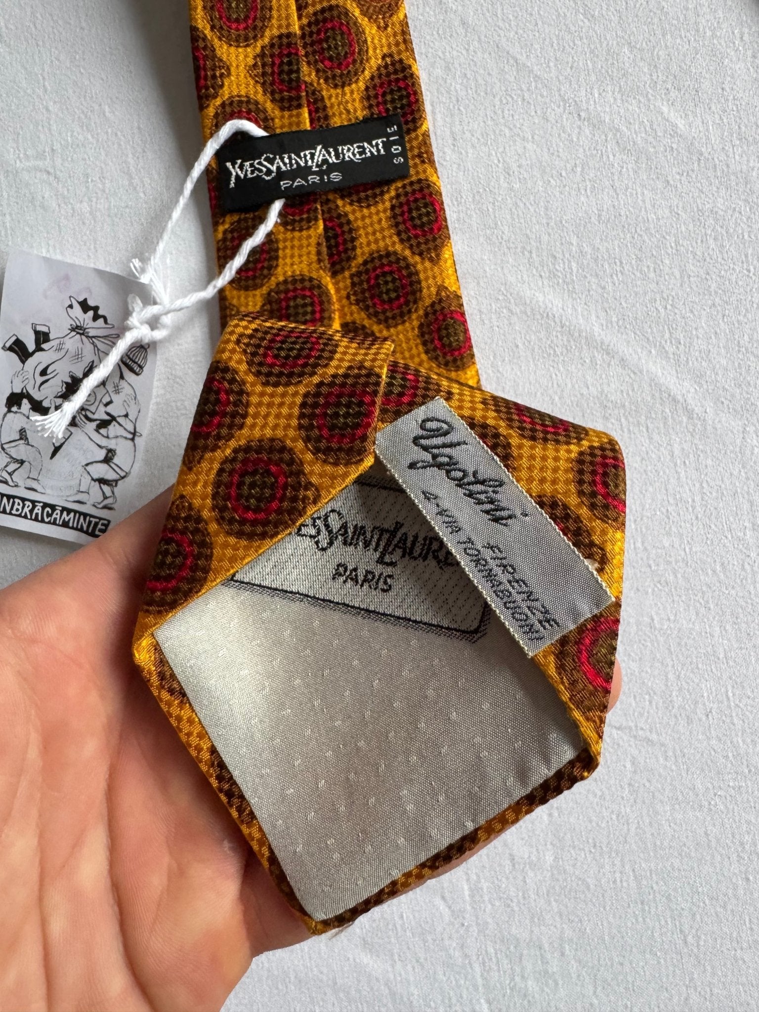 👔 Cravată Vintage Yves Saint Laurent din Mătase - anbracaminte