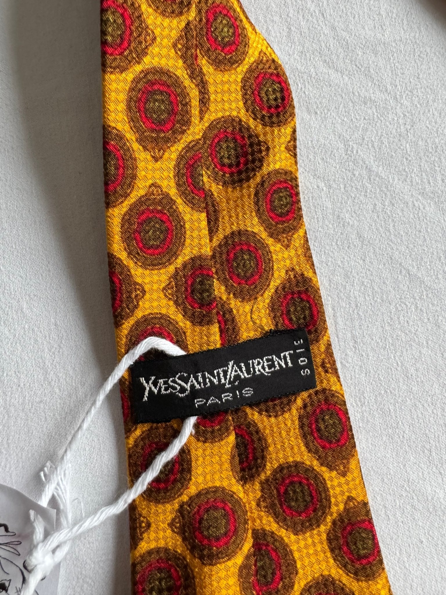 👔 Cravată Vintage Yves Saint Laurent din Mătase - anbracaminte