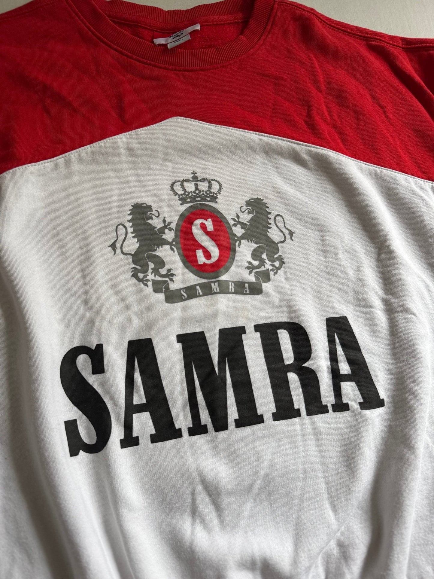 🔴 Crewneck Samra – Marlboro Inspired – Mărime L – Great Condition - anbracaminte