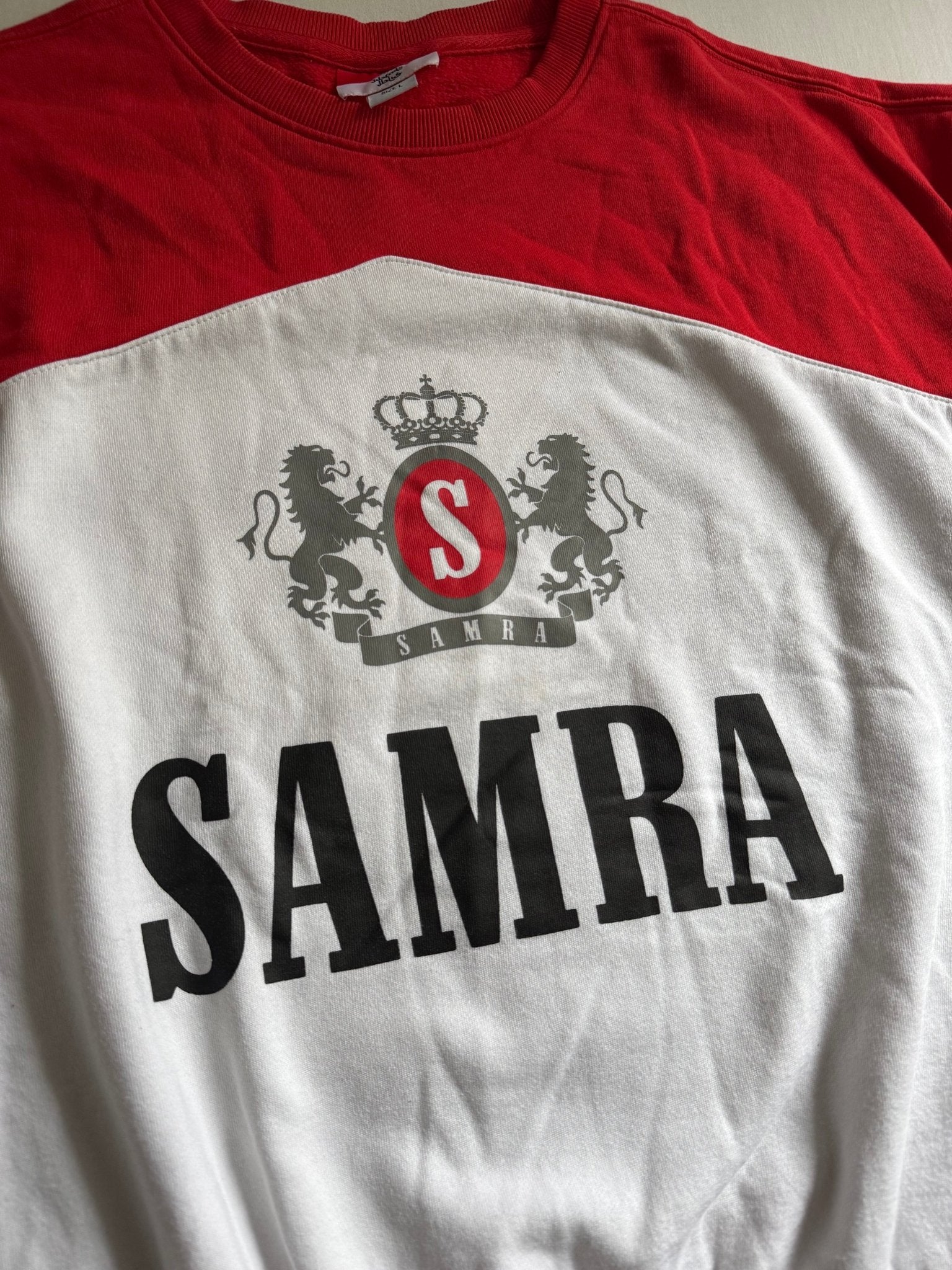 🔴 Crewneck Samra – Marlboro Inspired – Mărime L – Great Condition - anbracaminte