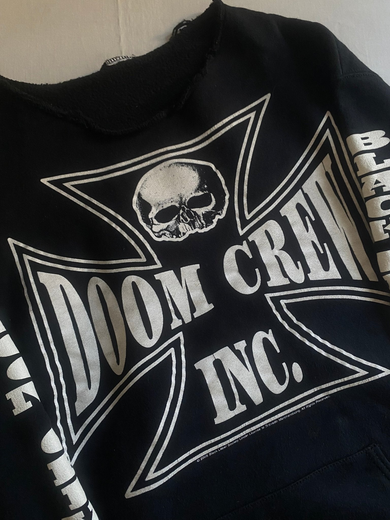 Crewneck Vintage Black Label Society – 2005 Tour – Distressed – Men’s L - anbracaminte