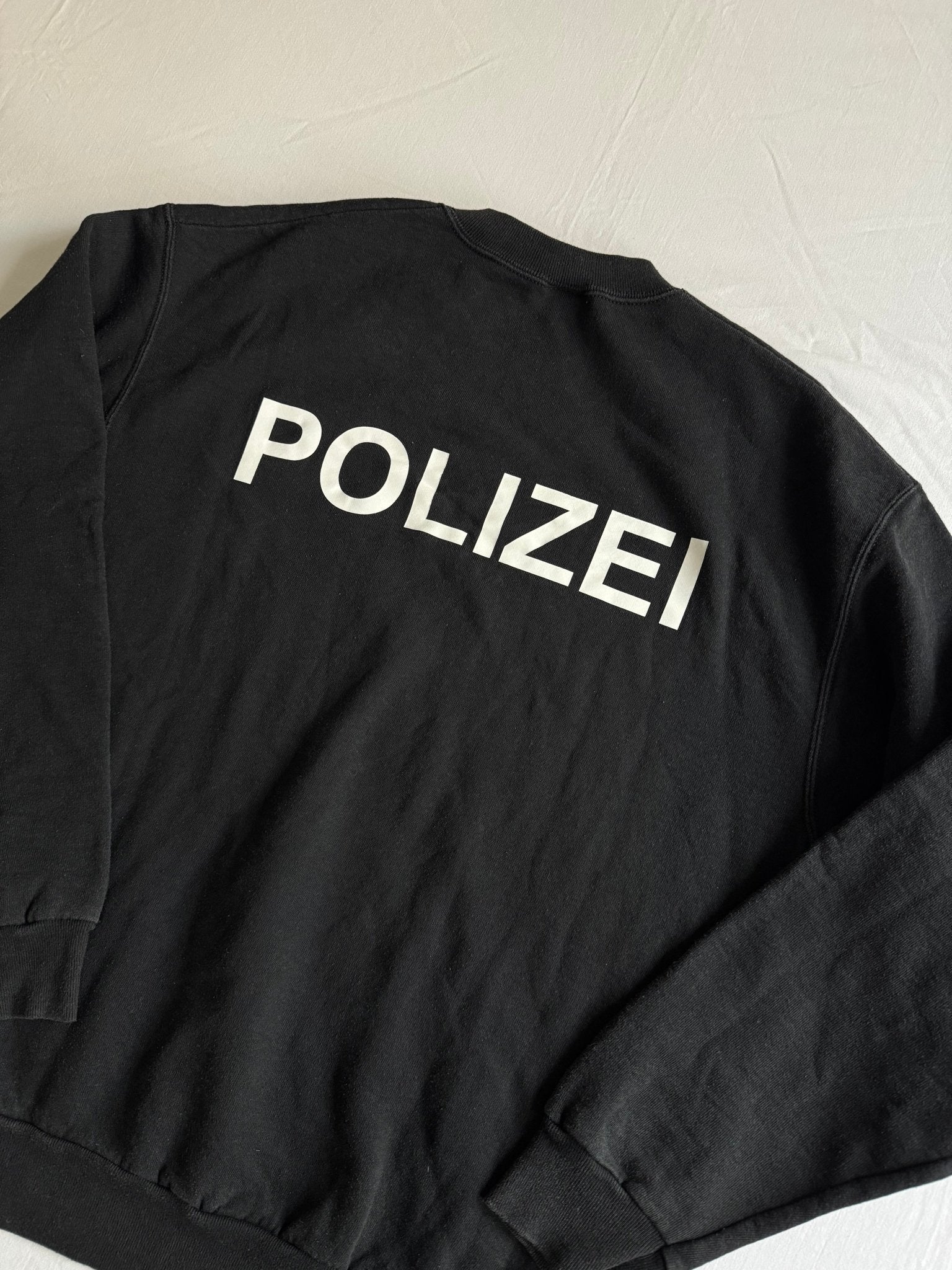 👮‍♀️ Crewneck Vintage German Polizei – Mărimea L - anbracaminte