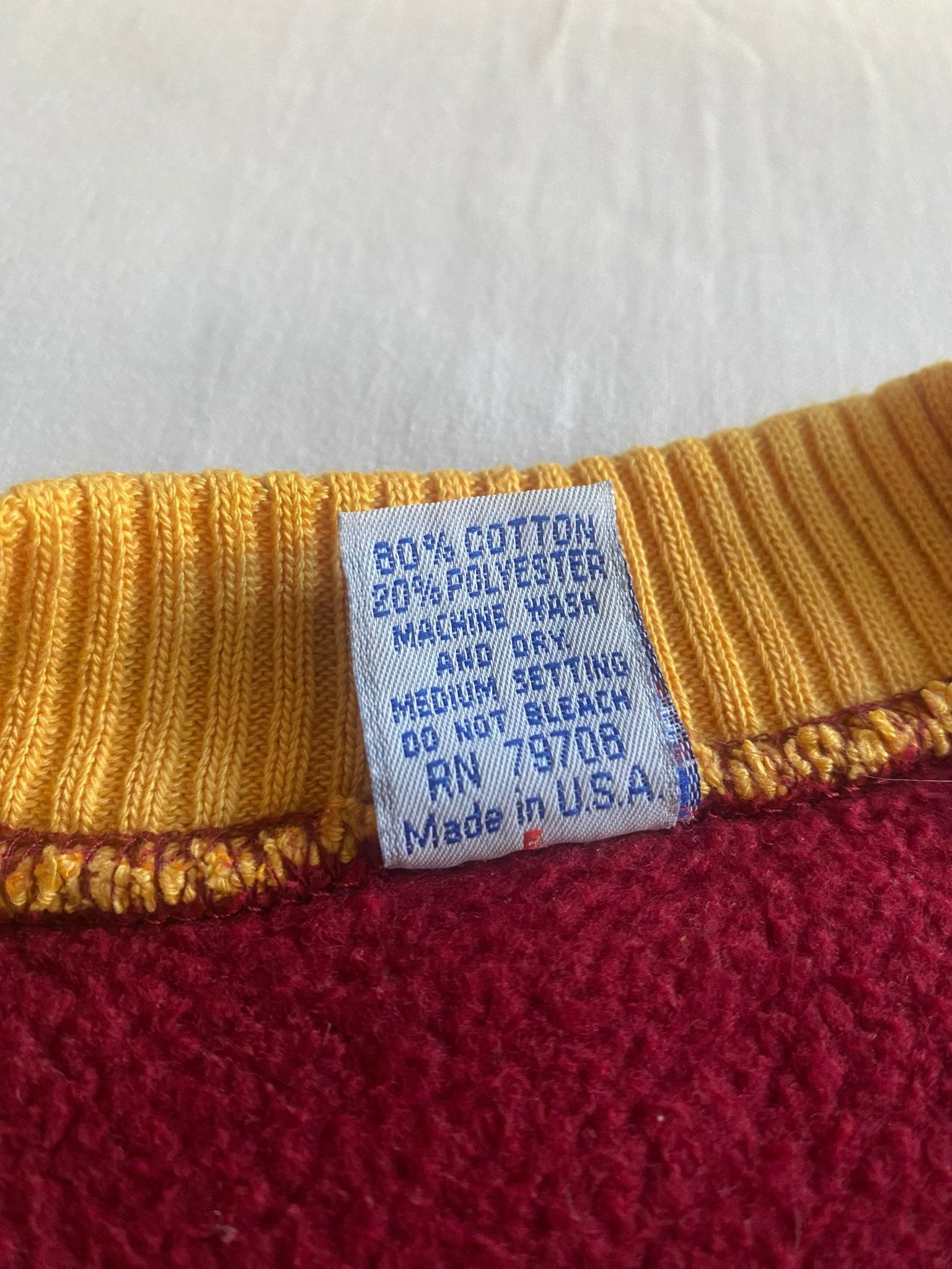Crewneck Vintage Washington Redskins – Anii '80 - '90, Made in USA, XL - anbracaminte