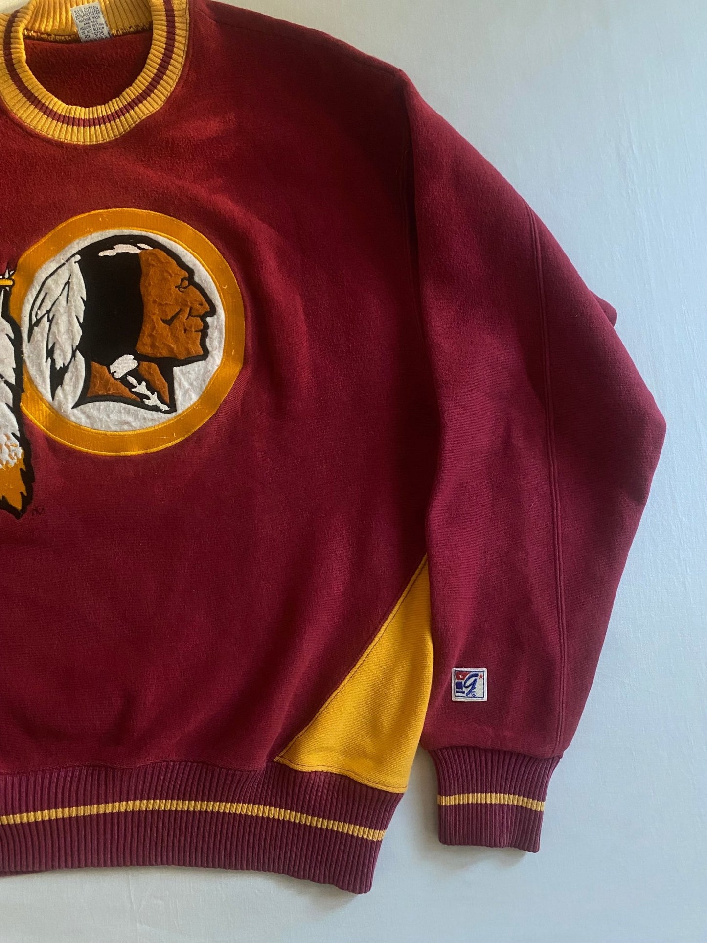 Crewneck Vintage Washington Redskins – Anii '80 - '90, Made in USA, XL - anbracaminte