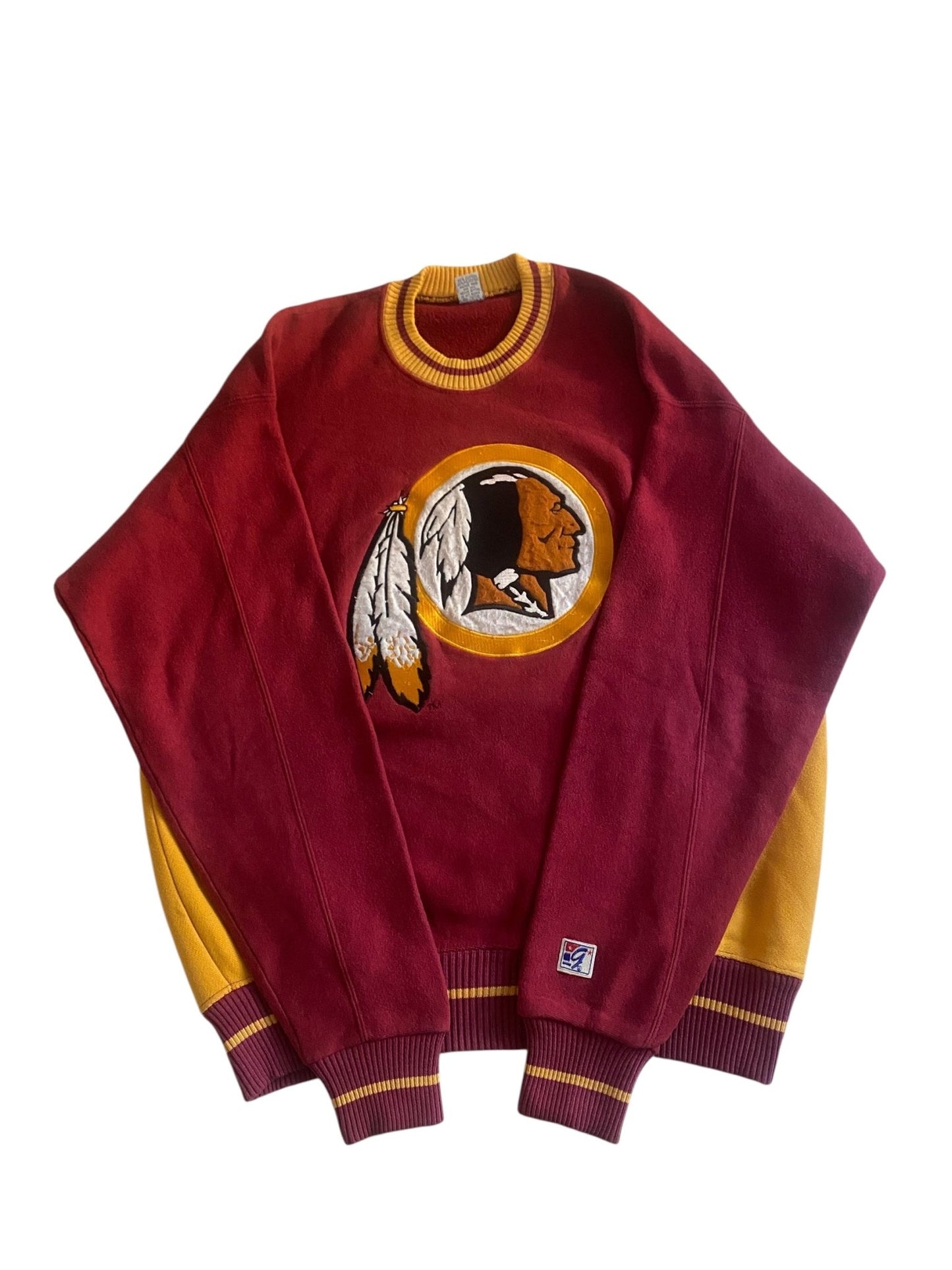 Crewneck Vintage Washington Redskins – Anii '80 - '90, Made in USA, XL - anbracaminte