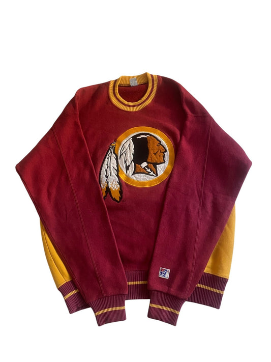 Crewneck Vintage Washington Redskins – Anii '80 - '90, Made in USA, XL - anbracaminte