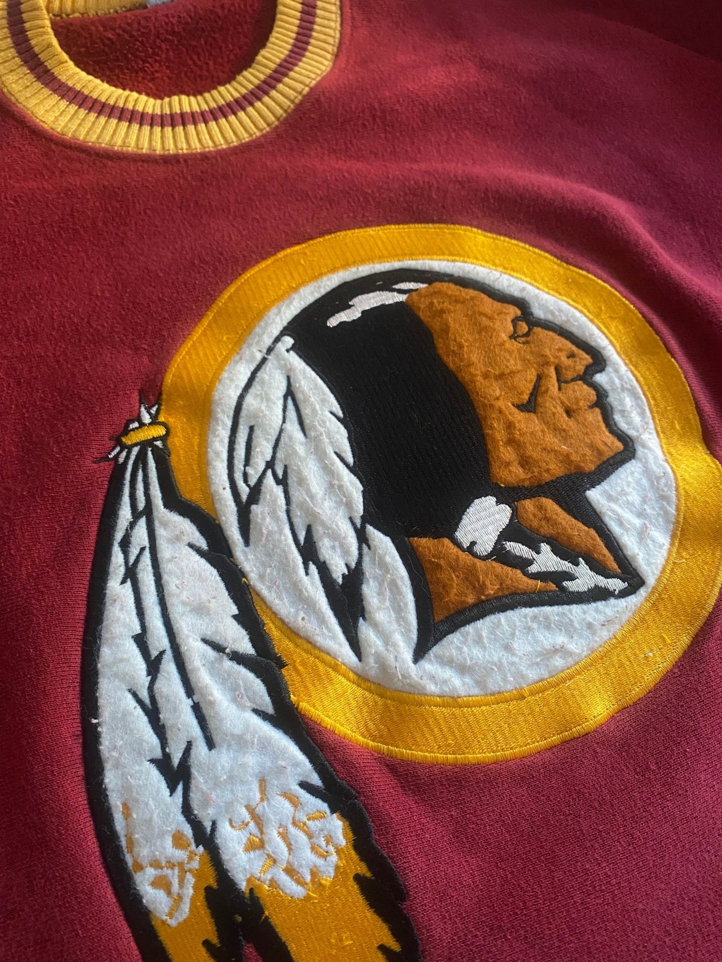 Crewneck Vintage Washington Redskins – Anii '80 - '90, Made in USA, XL - anbracaminte