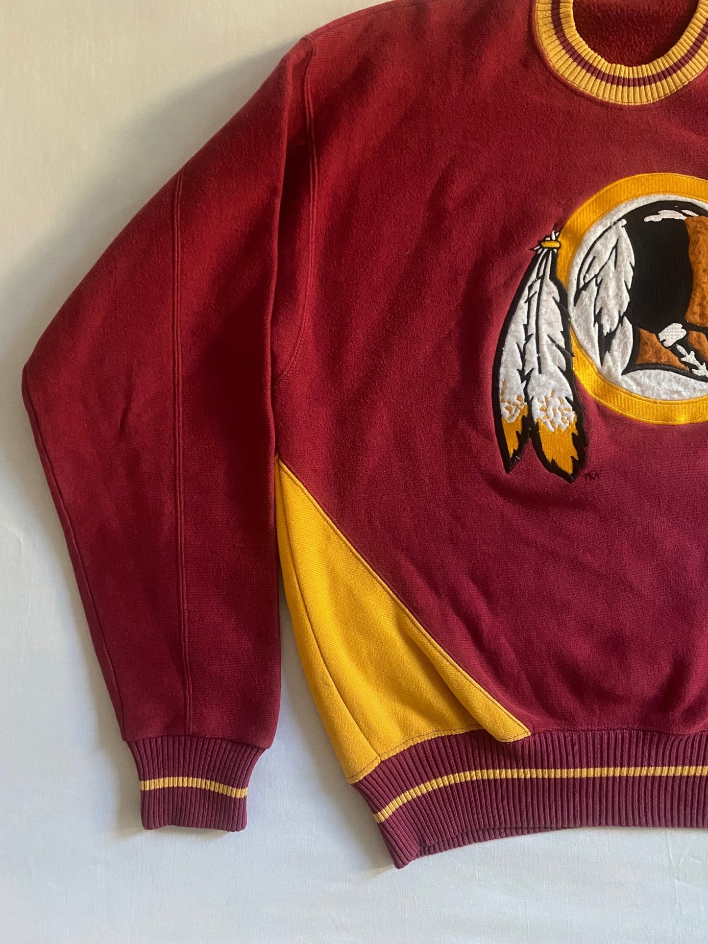 Crewneck Vintage Washington Redskins – Anii '80 - '90, Made in USA, XL - anbracaminte
