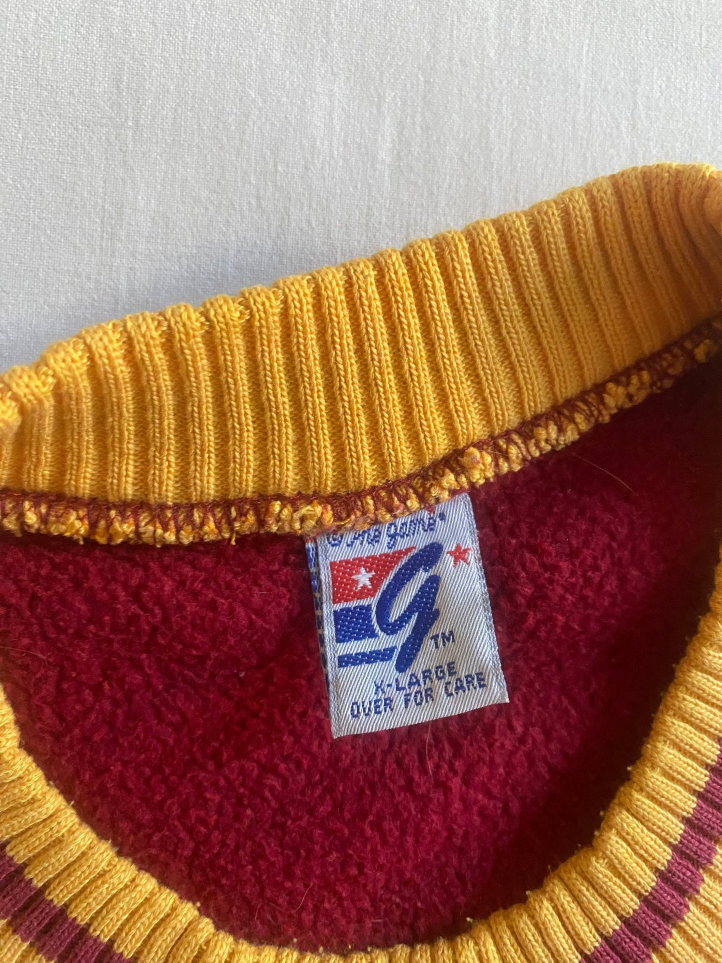 Crewneck Vintage Washington Redskins – Anii '80 - '90, Made in USA, XL - anbracaminte