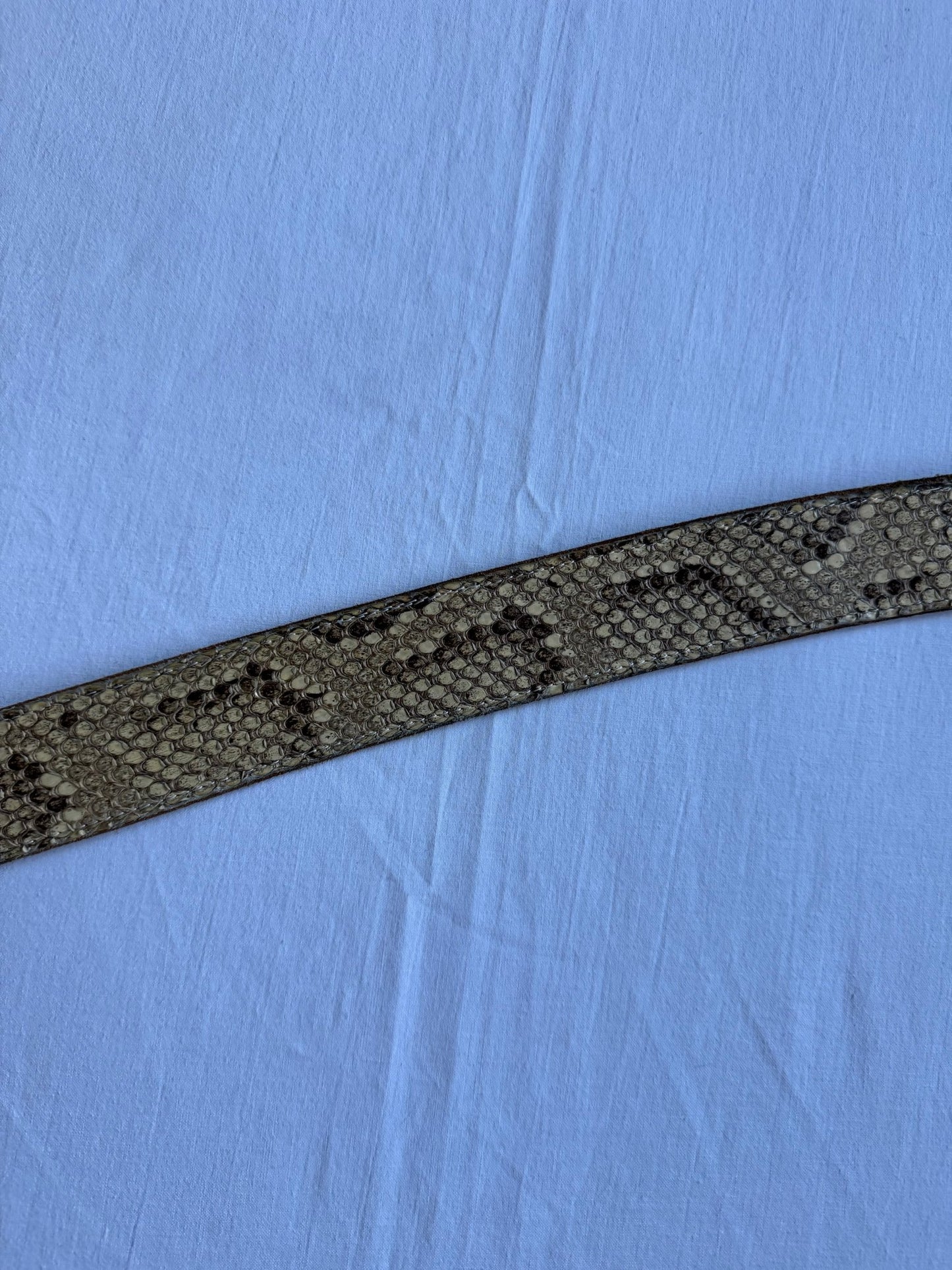 🐍 Curea vintage din piele de șarpe – 91 cm - anbracaminte