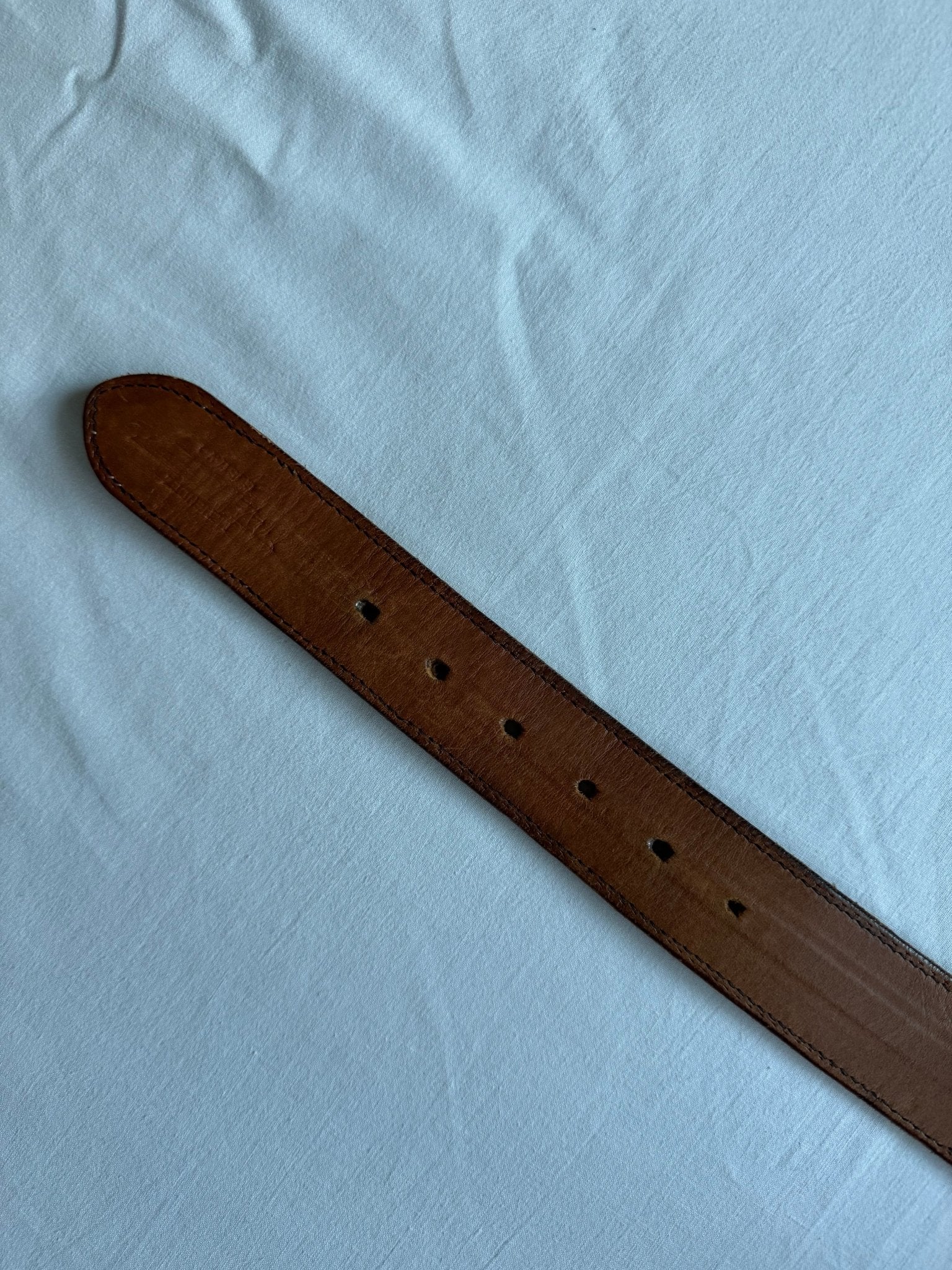 🐍 Curea vintage din piele de șarpe – 91 cm - anbracaminte