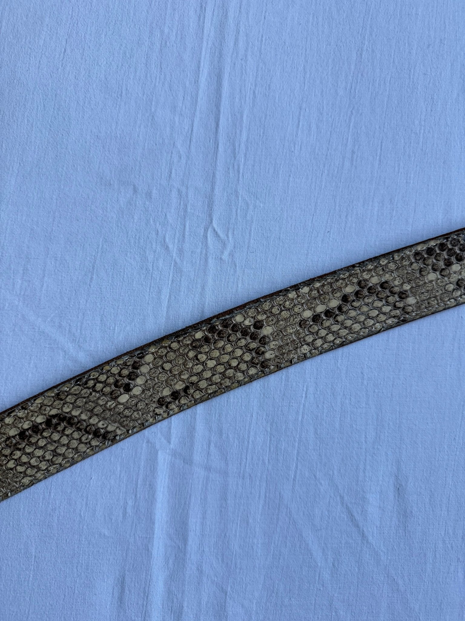 🐍 Curea vintage din piele de șarpe – 91 cm - anbracaminte
