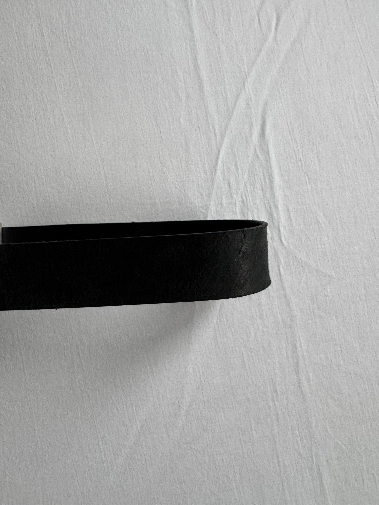🇫🇷 Curea Vintage din Piele de Vițel Neagră – 110 cm | Made in France - anbracaminte