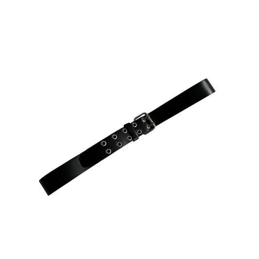 🇫🇷 Curea Vintage din Piele de Vițel Neagră – 110 cm | Made in France - anbracaminte