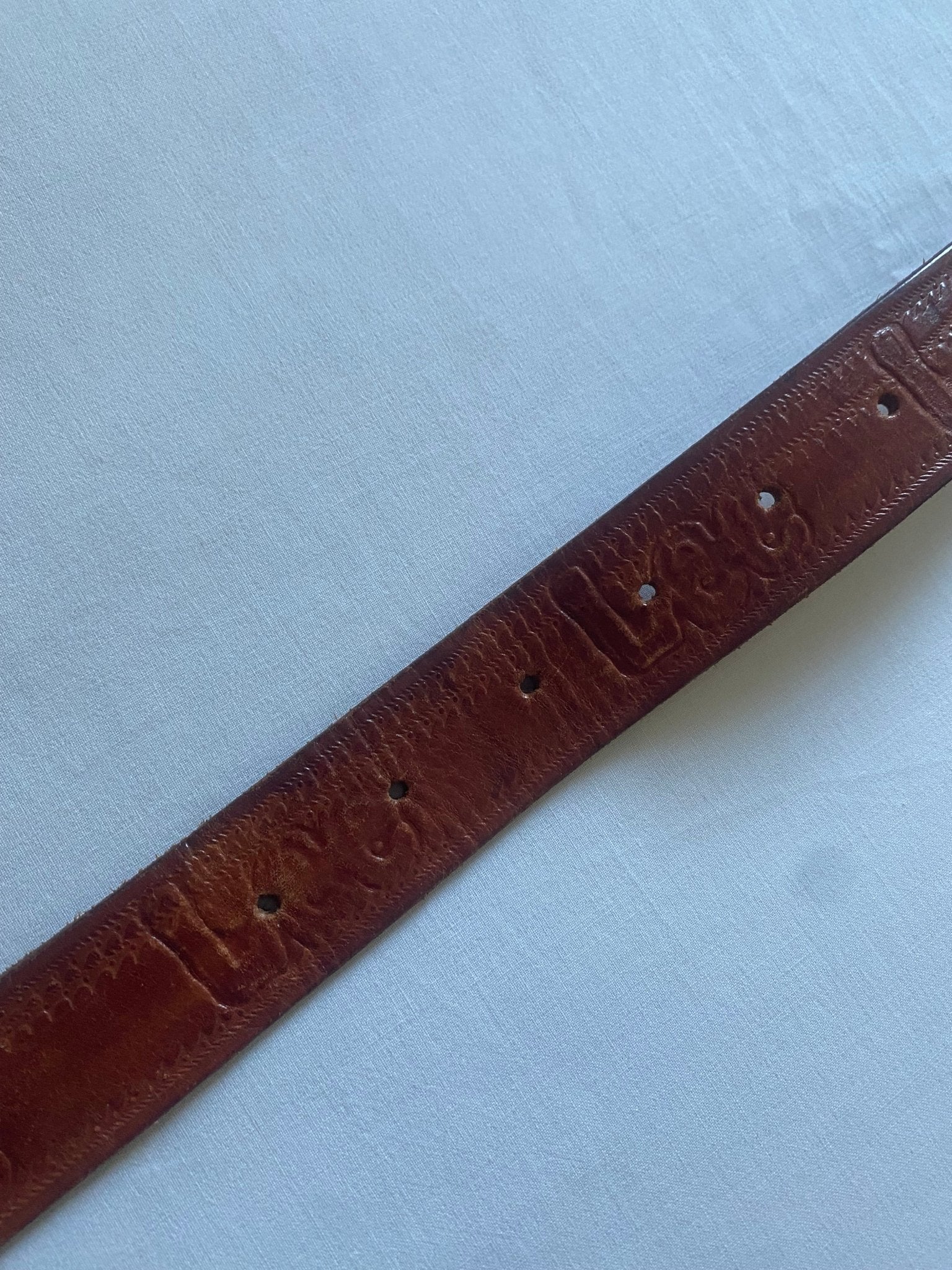 Curea Vintage Lee din Piele Naturală Maro - anbracaminte