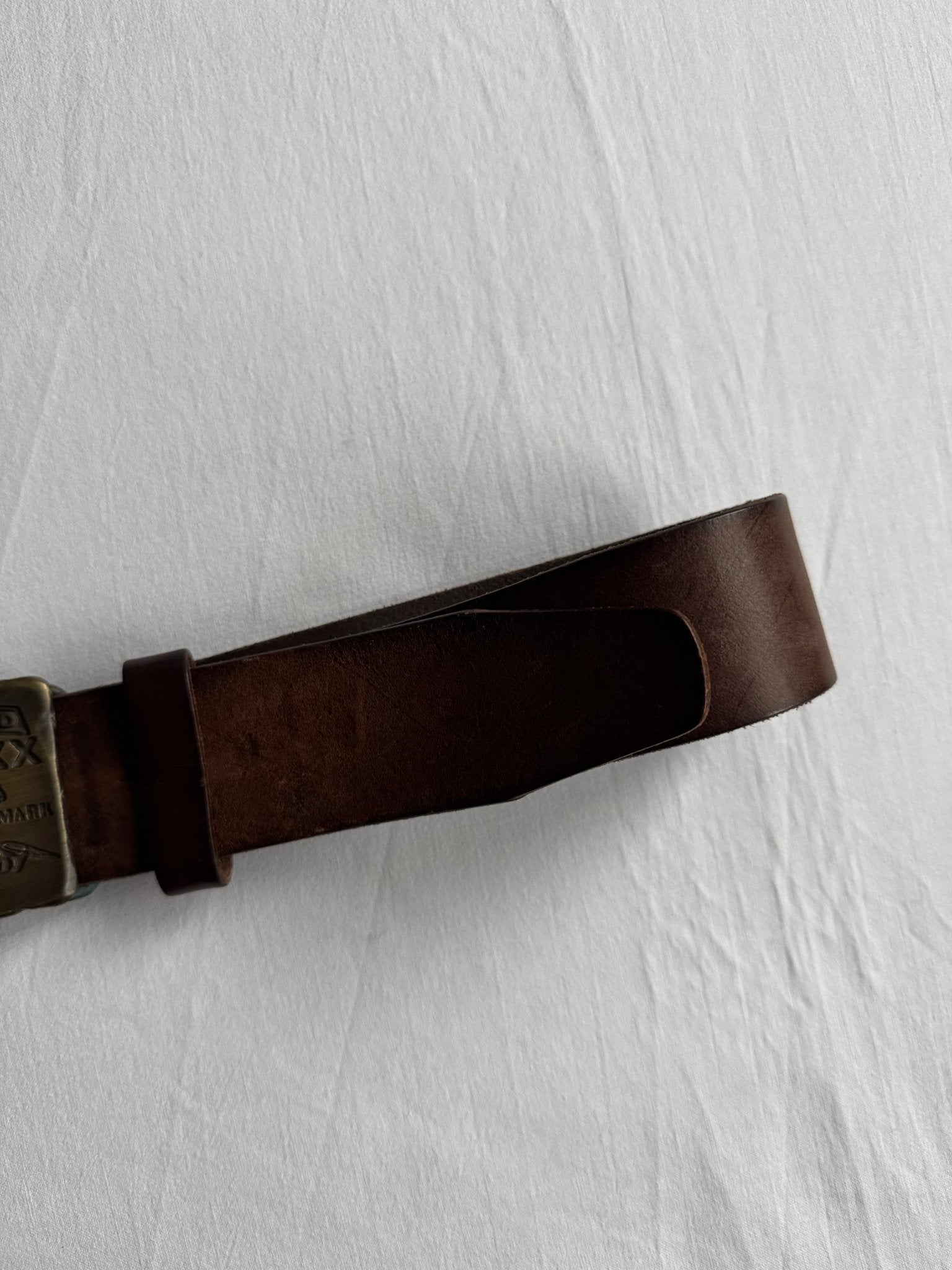 🤠 Curea Vintage Levi’s din Piele Full Grain Maro cu Cataramă – 105 cm - anbracaminte
