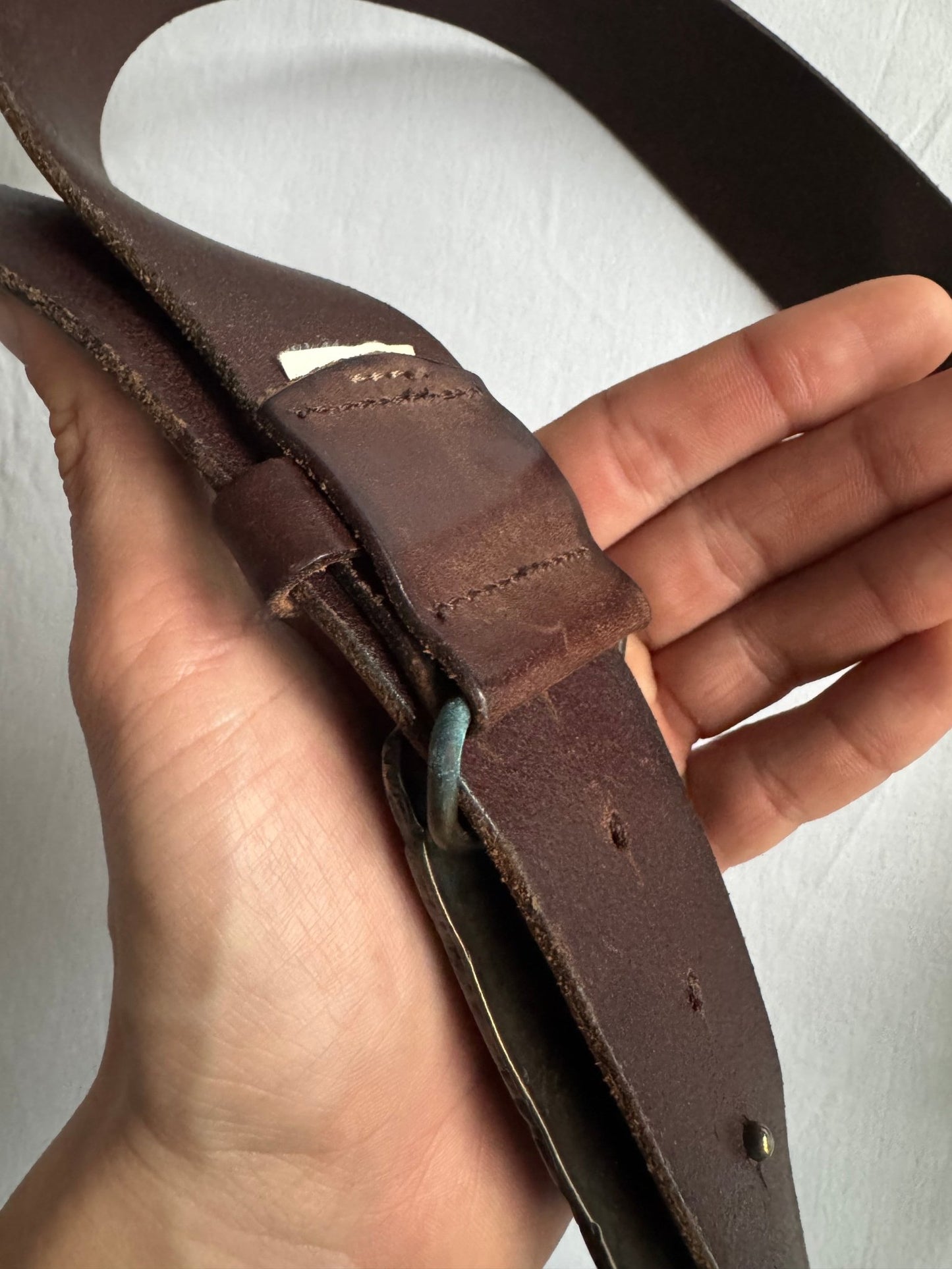 🤠 Curea Vintage Levi’s din Piele Full Grain Maro cu Cataramă – 105 cm - anbracaminte