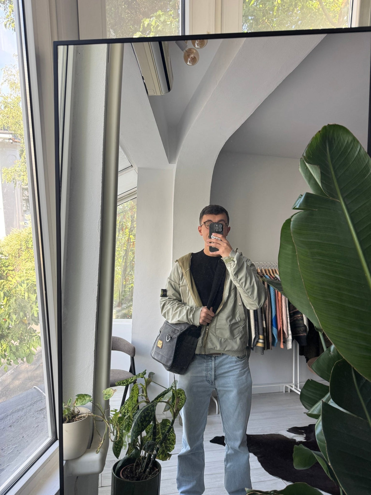 Diesel Geantă Messenger Canvas Gri Vintage - anbracaminte