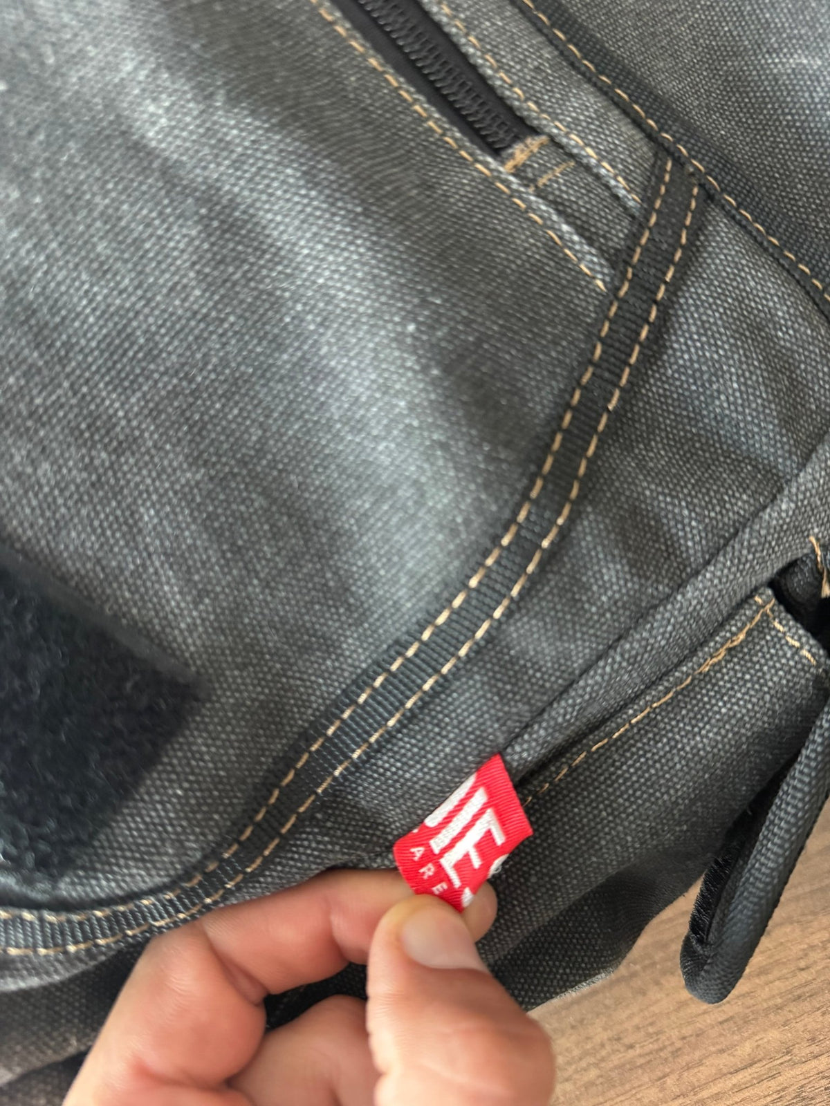 Diesel Geantă Messenger Canvas Gri Vintage - anbracaminte