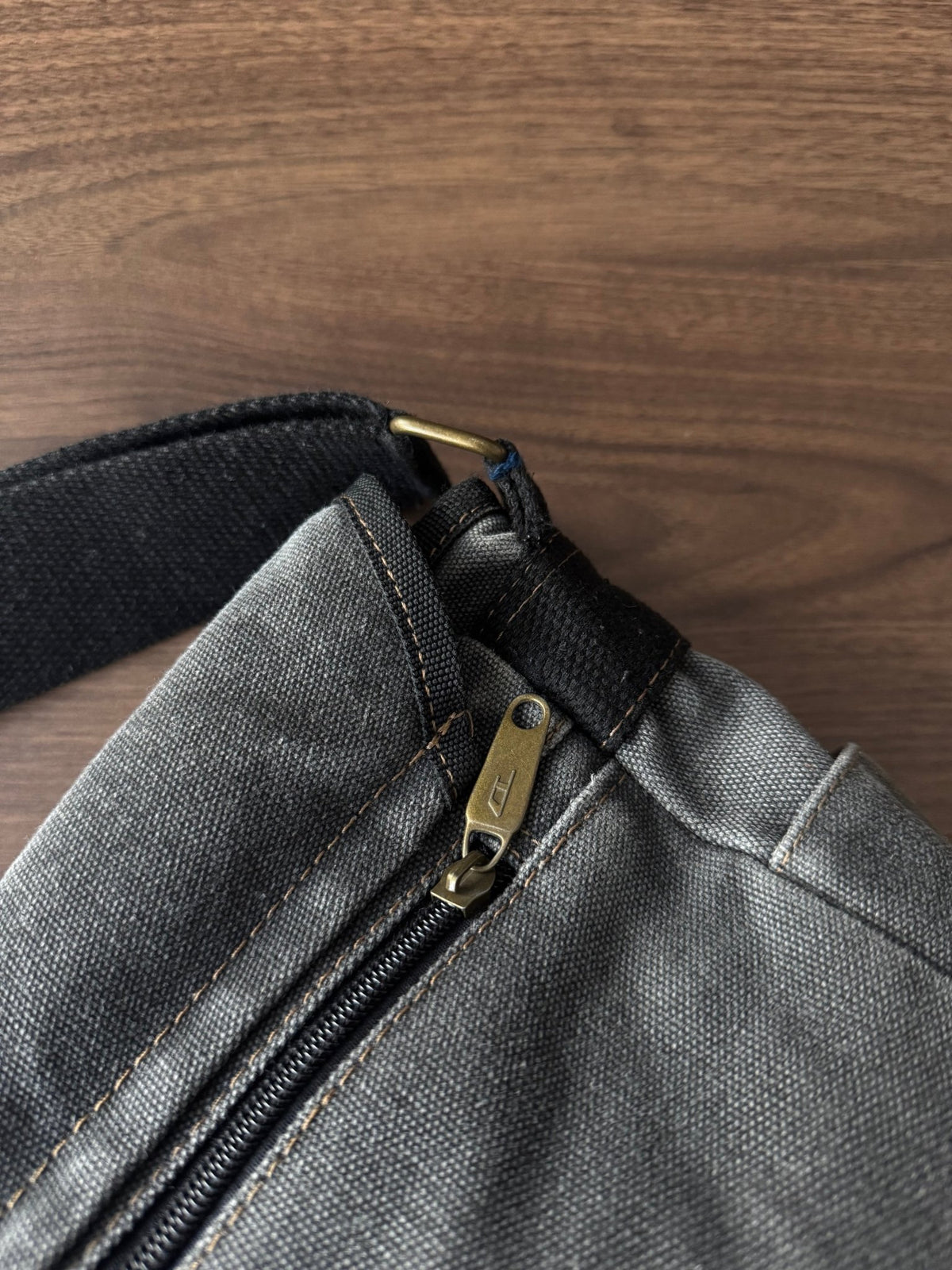 Diesel Geantă Messenger Canvas Gri Vintage - anbracaminte