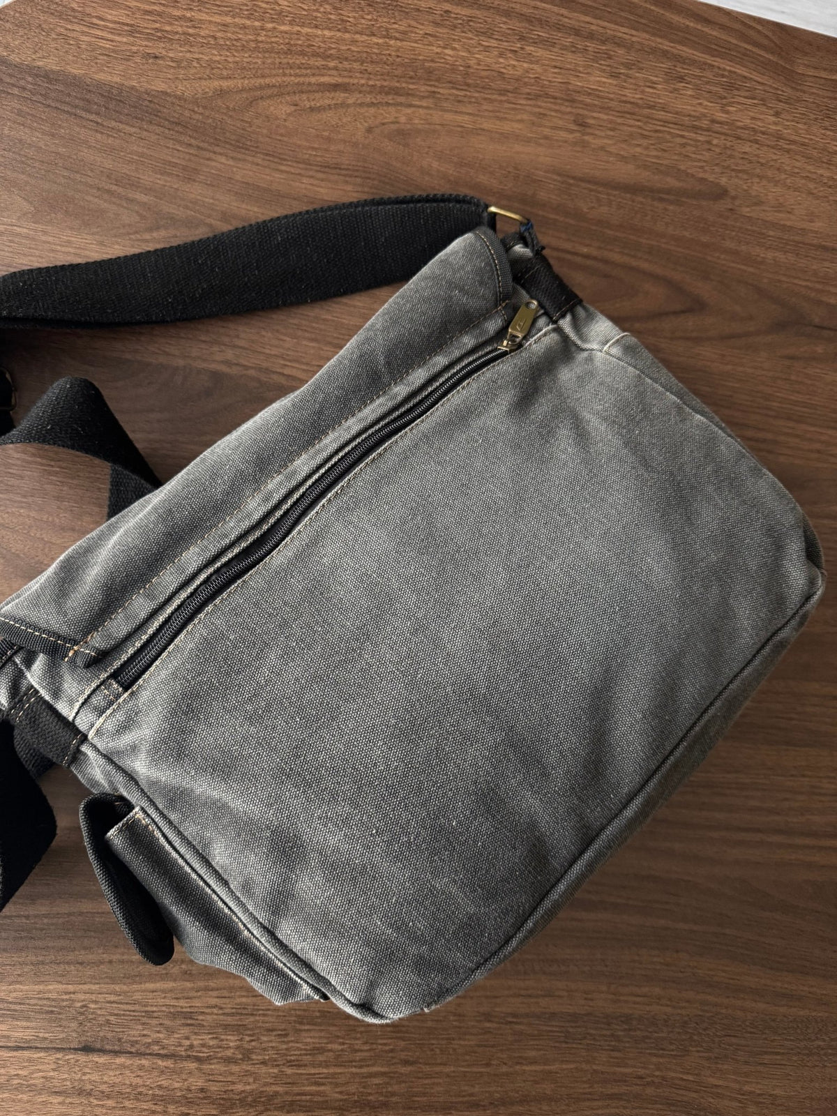 Diesel Geantă Messenger Canvas Gri Vintage - anbracaminte