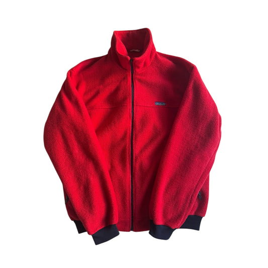 🧥 Fleece Patagonia Vintage Anii ’80 Deep Pile Roșu – Mărime XL Bărbați - anbracaminte