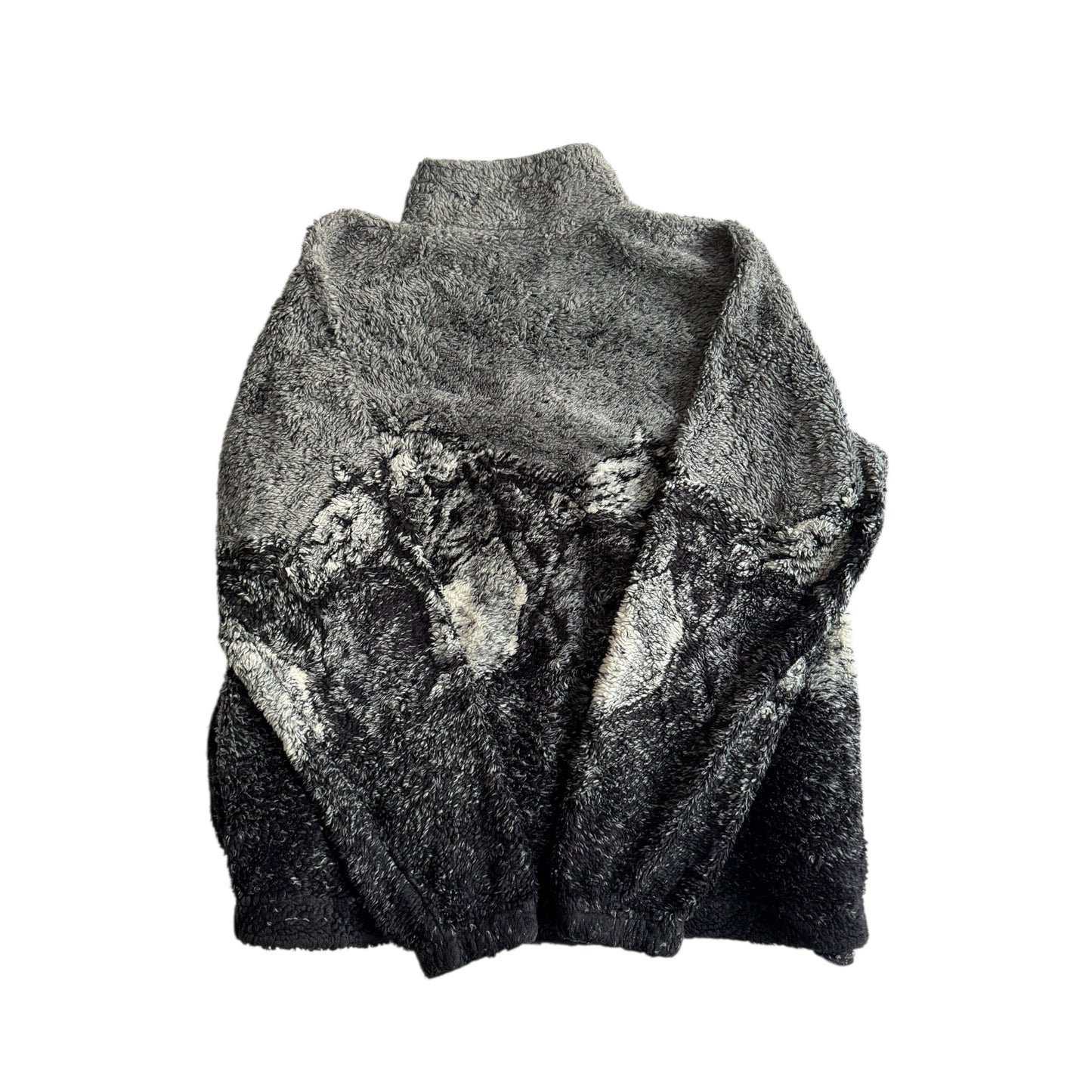 🐴 Fleece Vintage cu Print Cai – Mărimea M - anbracaminte