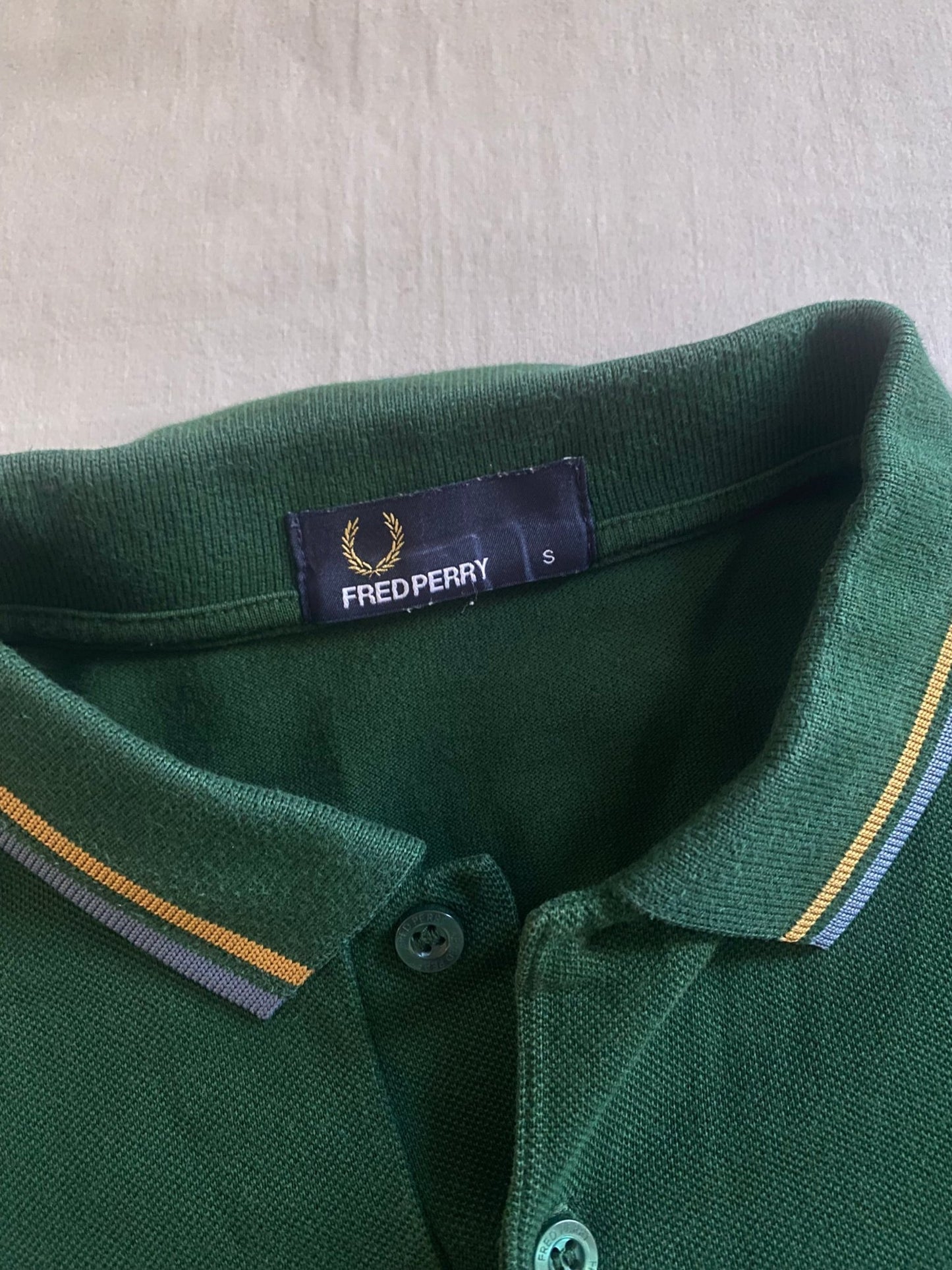 Fred Perry Dark Green Polo Shirt - anbracaminte