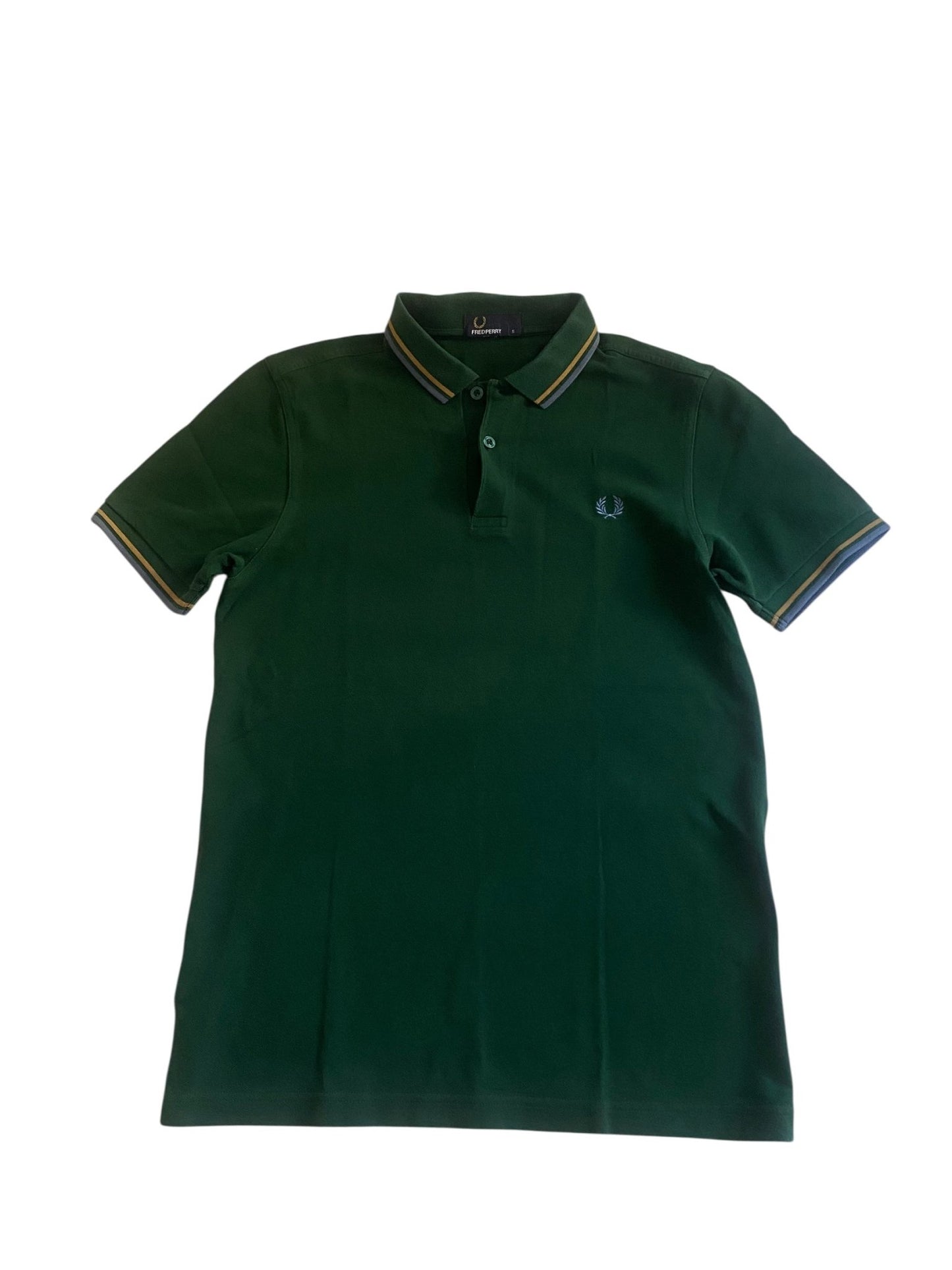 Fred Perry Dark Green Polo Shirt - anbracaminte