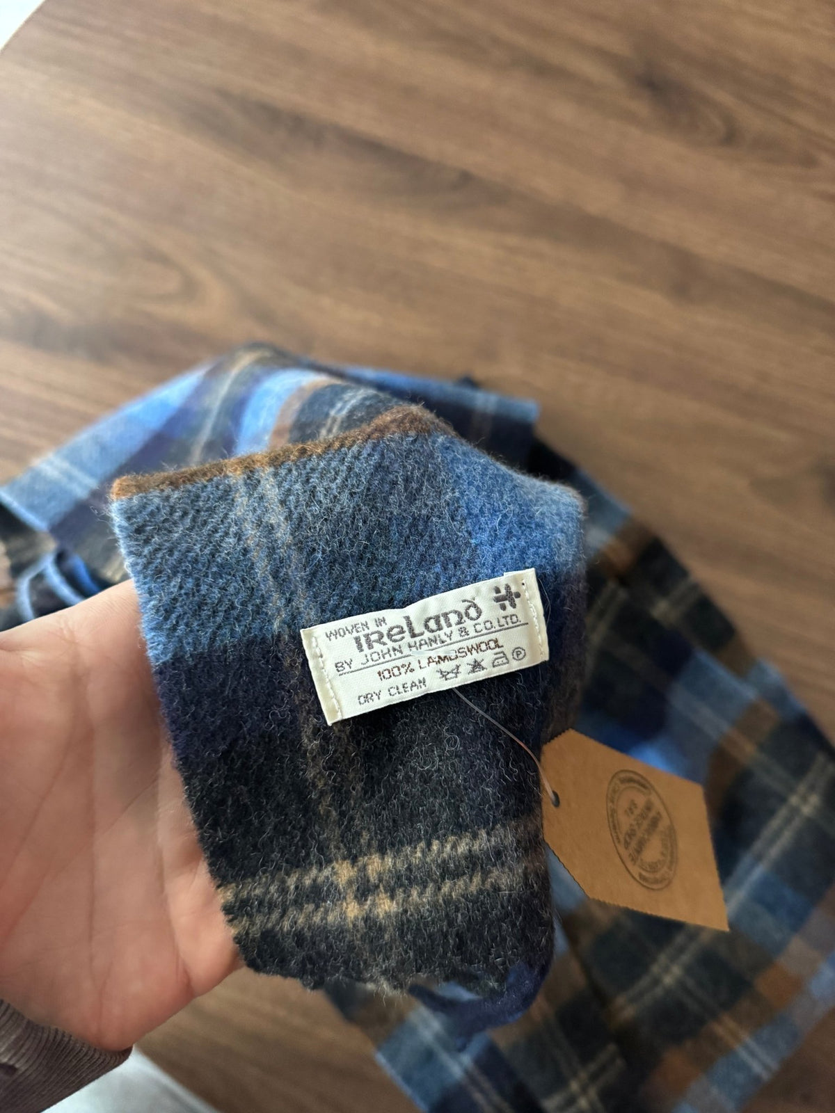 Fular Lână de Miel Vintage | Carouri | Made in Ireland - anbracaminte