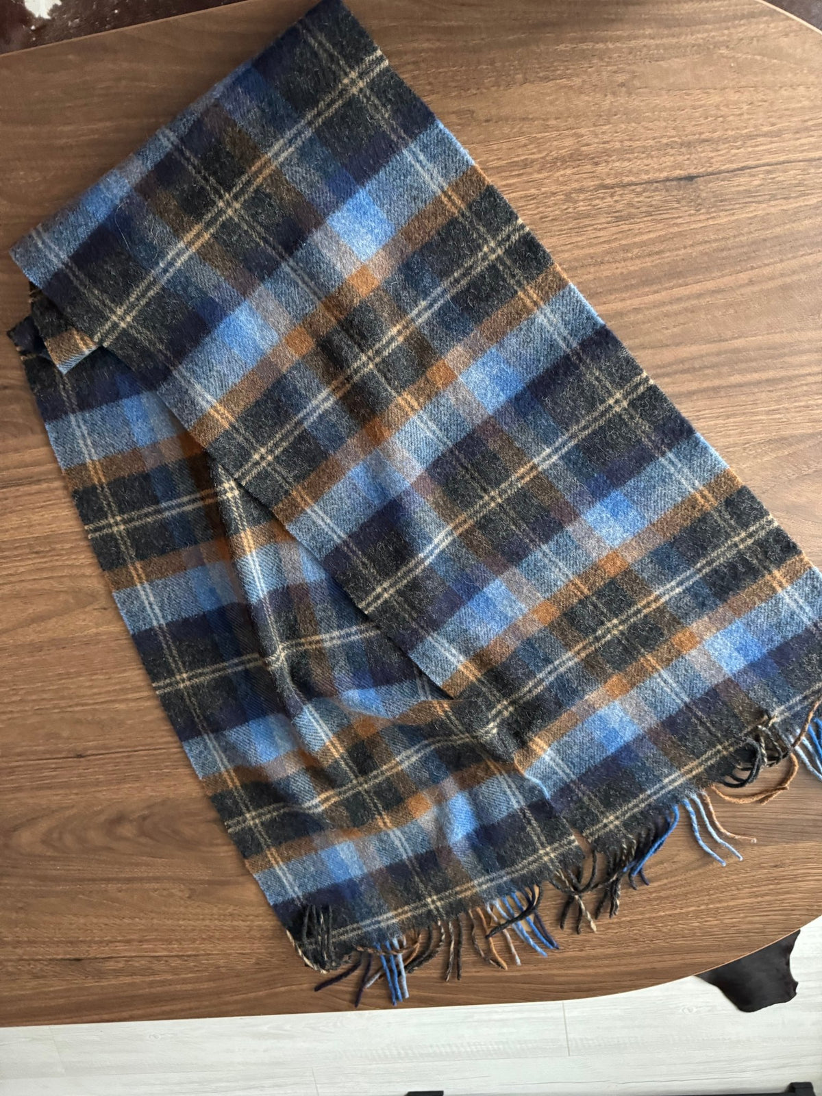 Fular Lână de Miel Vintage | Carouri | Made in Ireland - anbracaminte