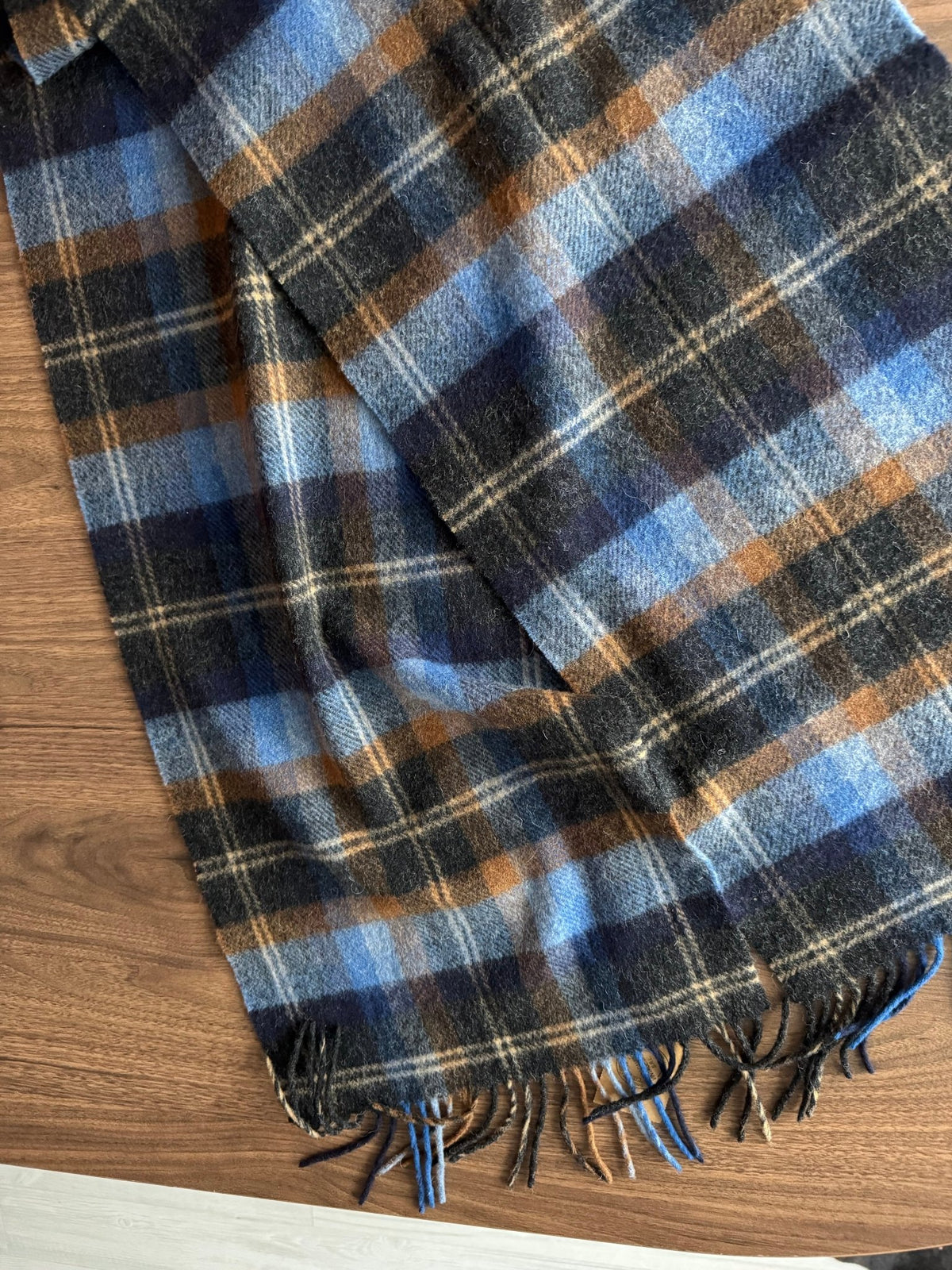 Fular Lână de Miel Vintage | Carouri | Made in Ireland - anbracaminte
