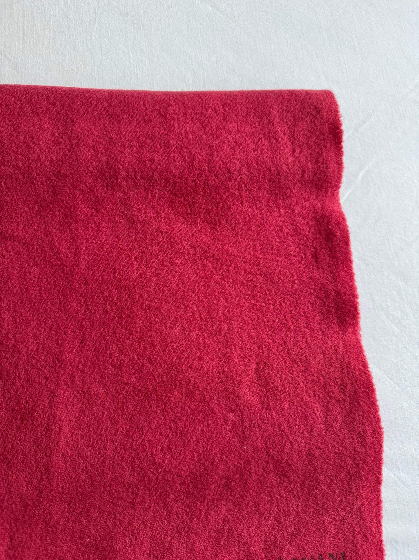 🧣 Fular Vintage Giorgio Armani / Lână naturală Burgundy (Anii ’80) - anbracaminte