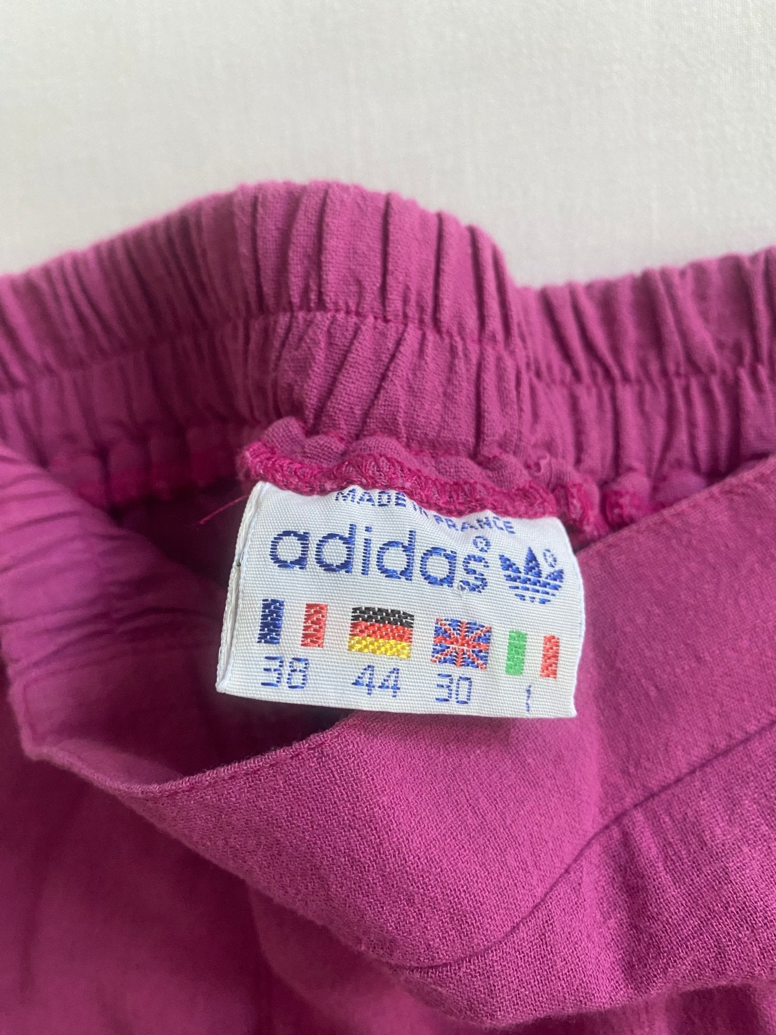 Fustă Adidas Vintage 80s Roz - Mov – Made in France – Talie Elastică 🎾💜 - anbracaminte
