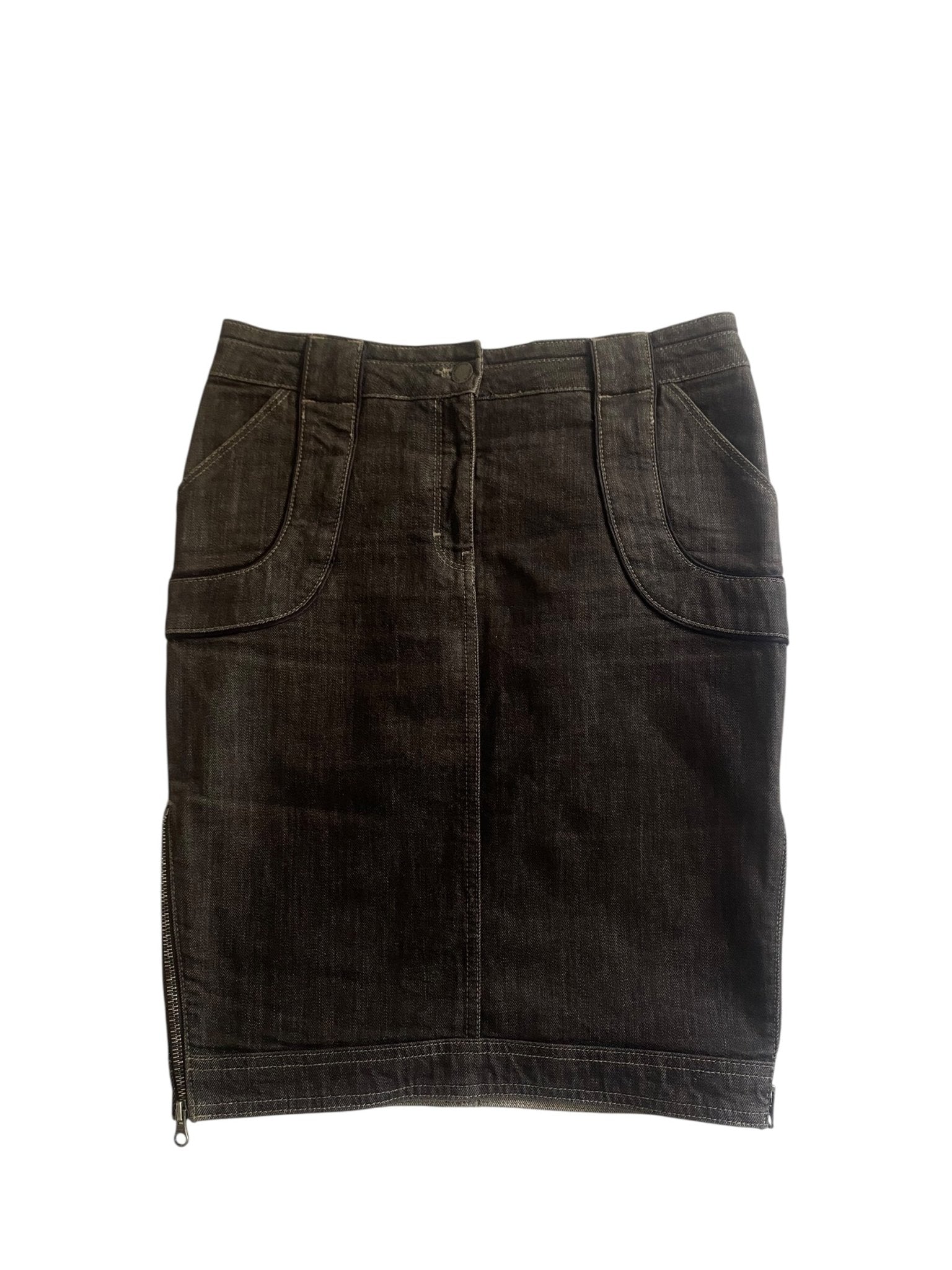 👗 Fustă Denim Maro Washed Stella McCartney x H&M – Mărimea S - anbracaminte