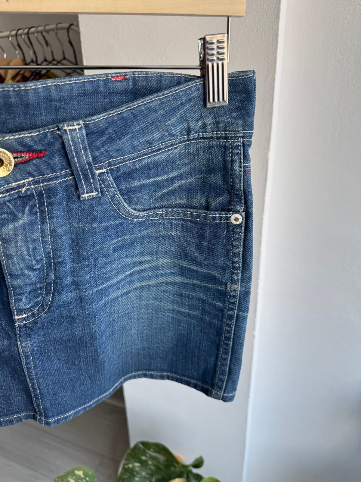 🤠 Fustă Denim Wrangler Y2K | M Damă (W28) - anbracaminte