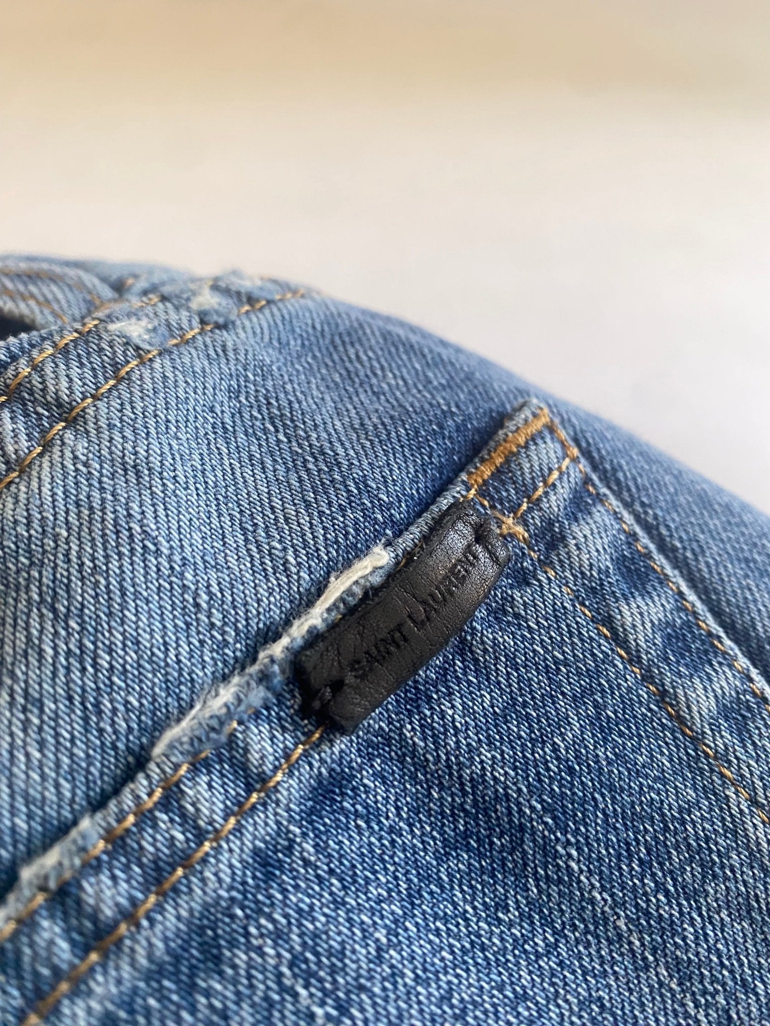 Fustă Denim Y2K Saint Laurent – Măsură Estimată S – Talie 36 cm 👖✨ - anbracaminte