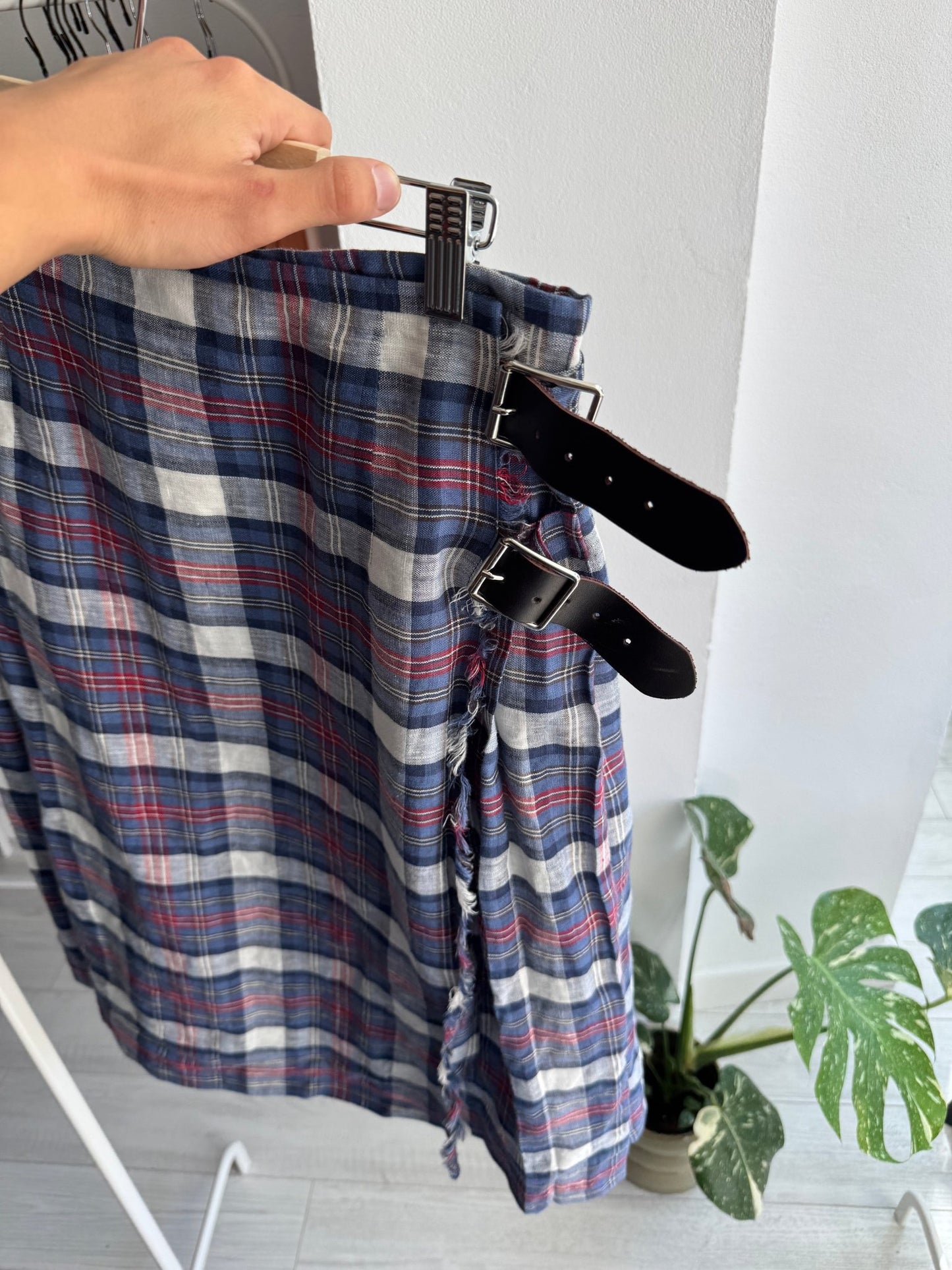 🇮🇪 Fustă Kilt Vintage de Vară – EU 40 Damă (M/L) – 100% In - anbracaminte