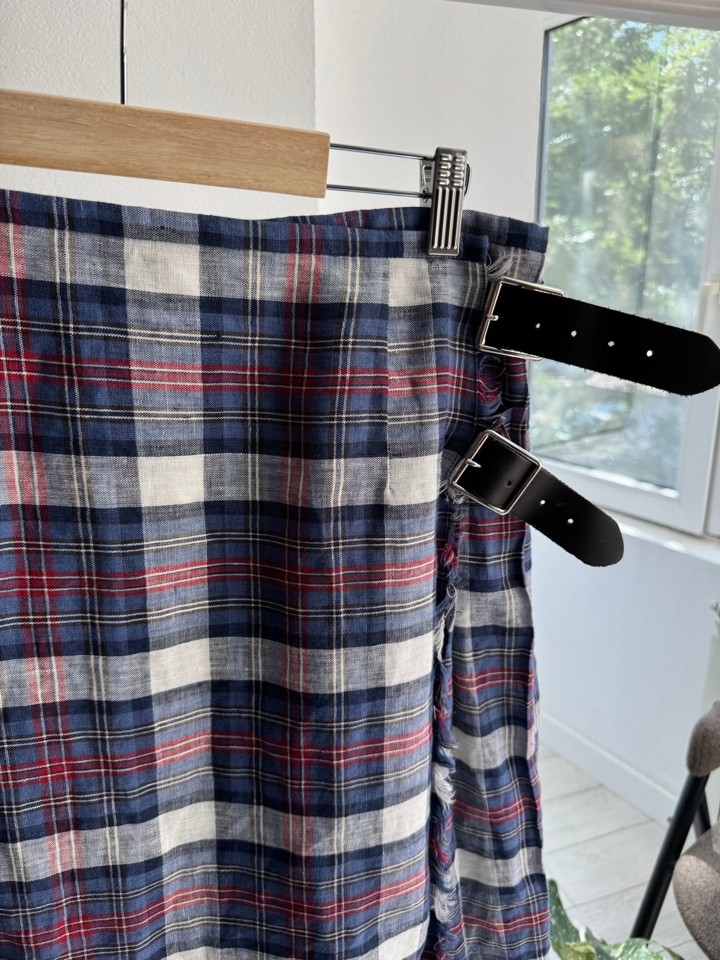 🇮🇪 Fustă Kilt Vintage de Vară – EU 40 Damă (M/L) – 100% In - anbracaminte