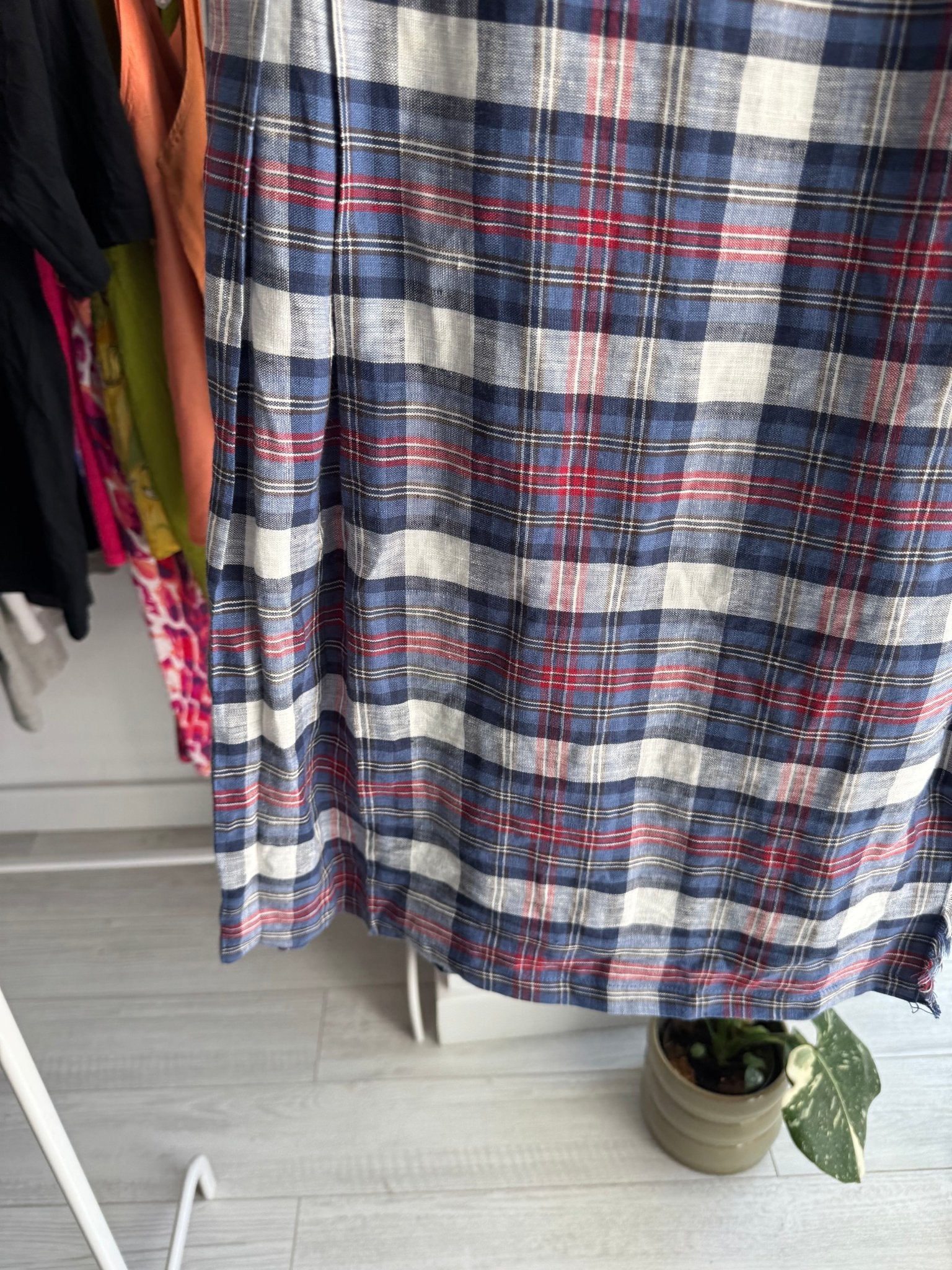 🇮🇪 Fustă Kilt Vintage de Vară – EU 40 Damă (M/L) – 100% In - anbracaminte