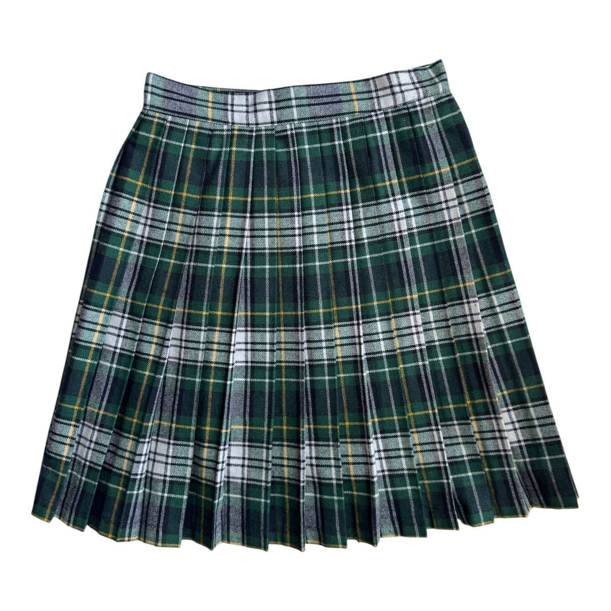 Fustă Lână Vintage Femei | Tartan Plisat | S Aproximativ - anbracaminte