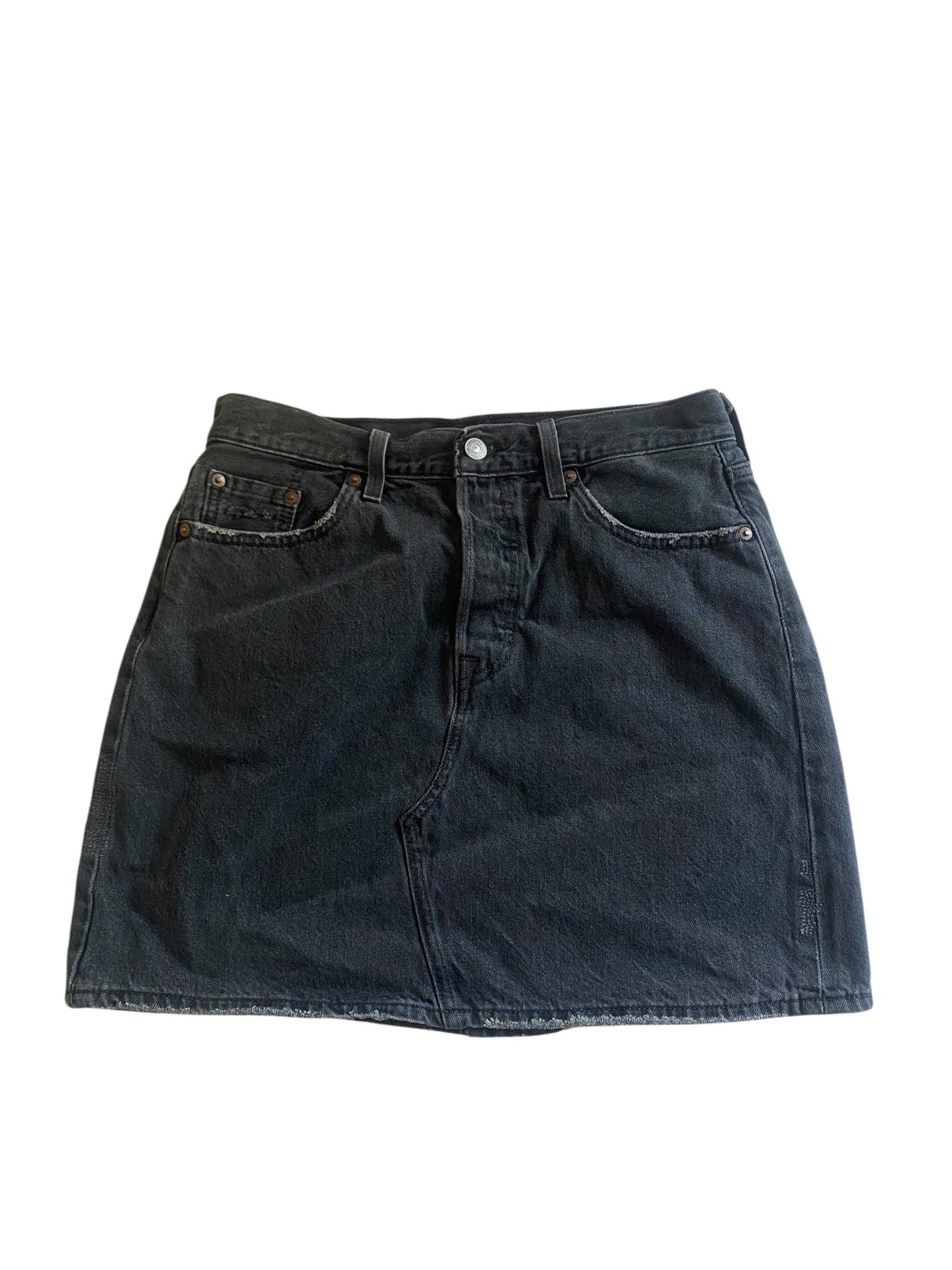 Fustă Levi’s High Rise Deconstructed – Black Washed Denim – Mărime 29 - anbracaminte