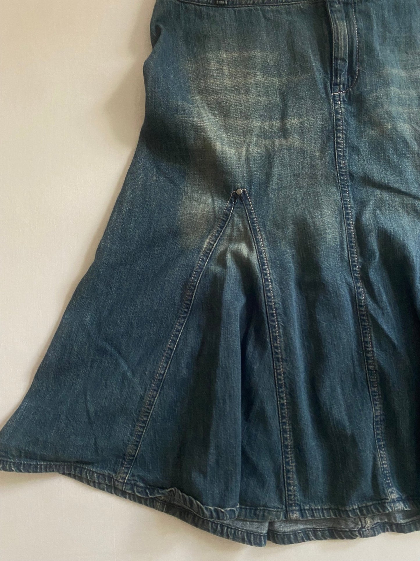👖 Fustă Midi din Denim Diesel – Made in Italy – Mărimea 27 (S) - anbracaminte