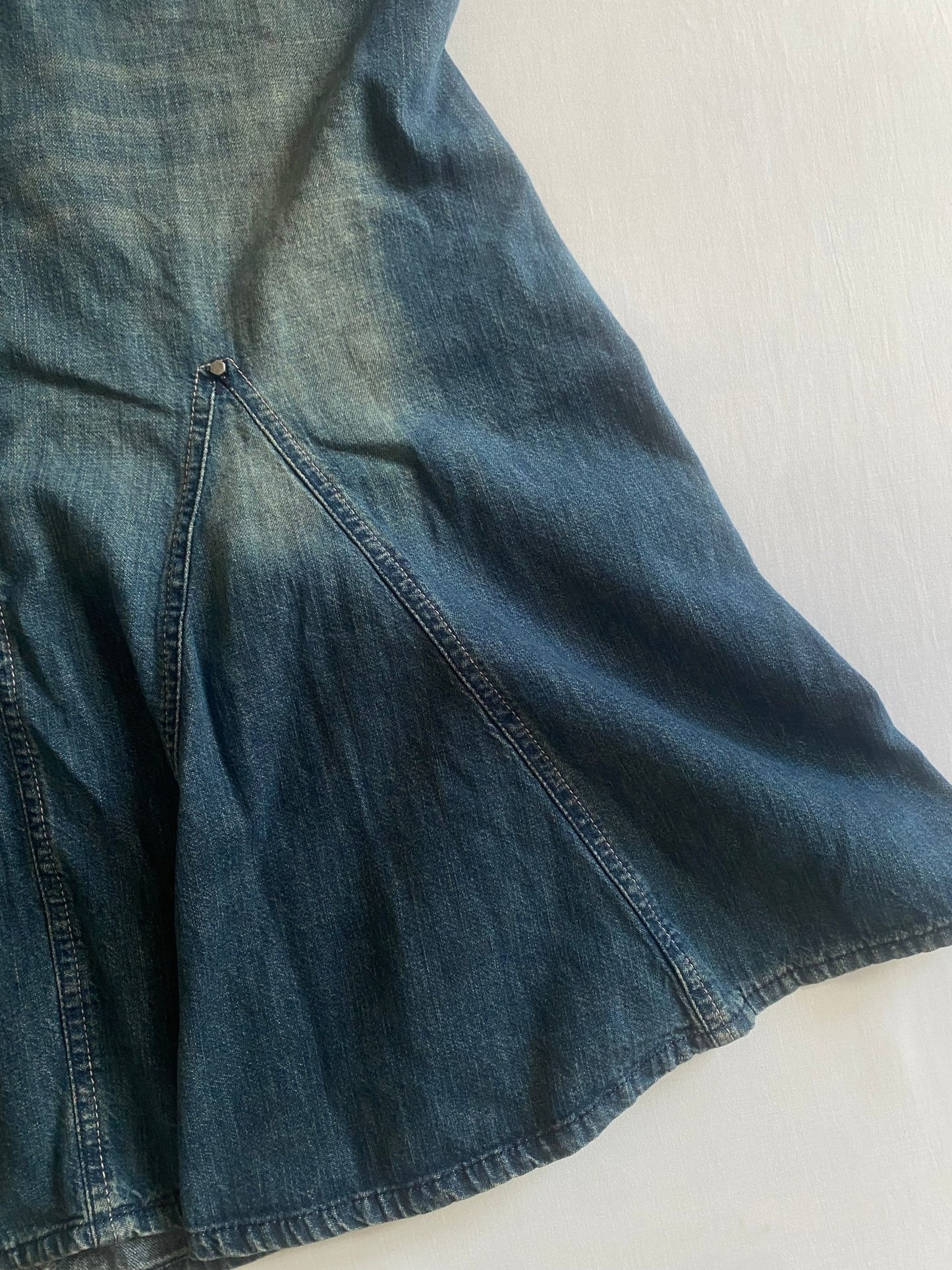 👖 Fustă Midi din Denim Diesel – Made in Italy – Mărimea 27 (S) - anbracaminte