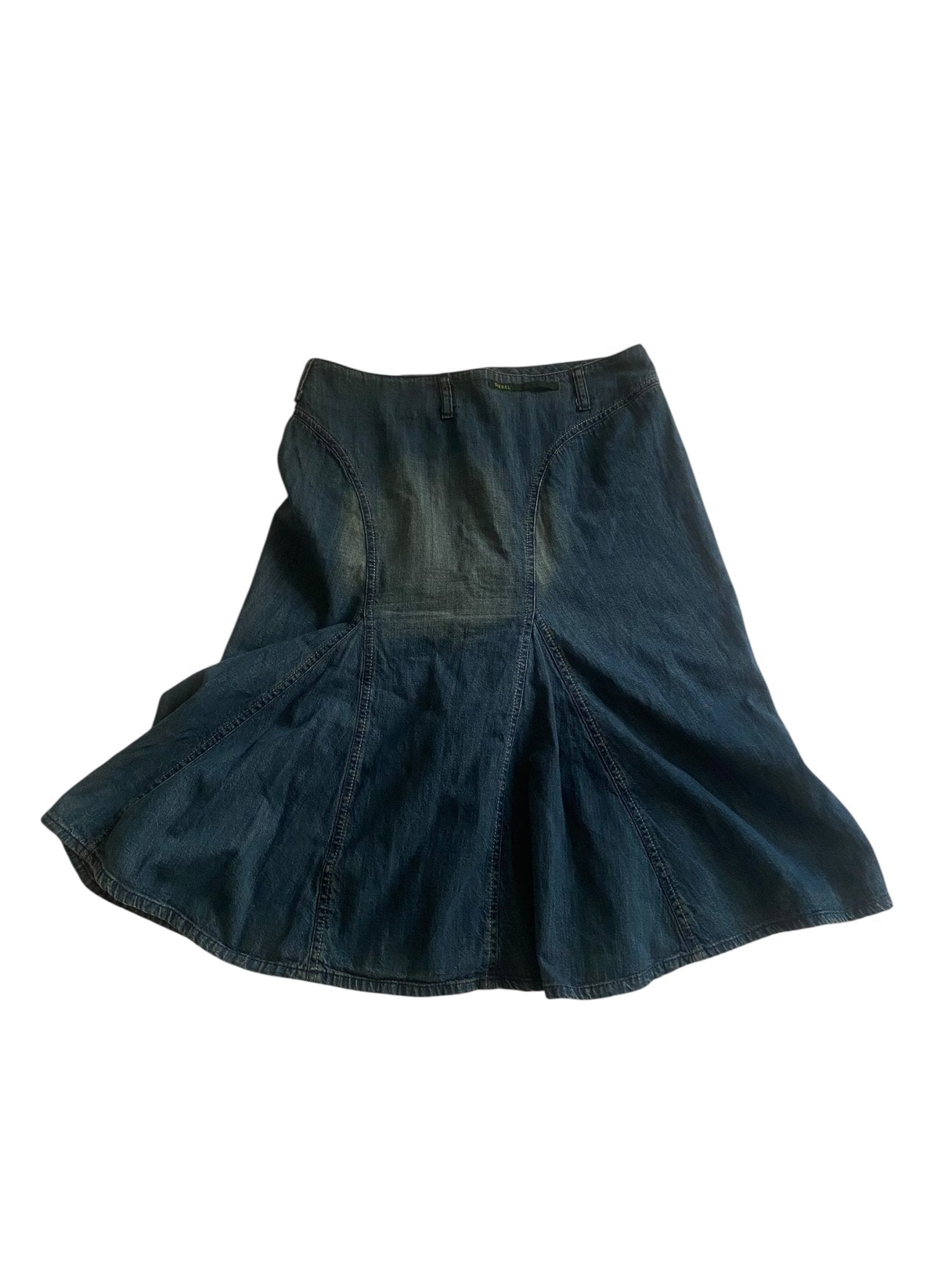 👖 Fustă Midi din Denim Diesel – Made in Italy – Mărimea 27 (S) - anbracaminte
