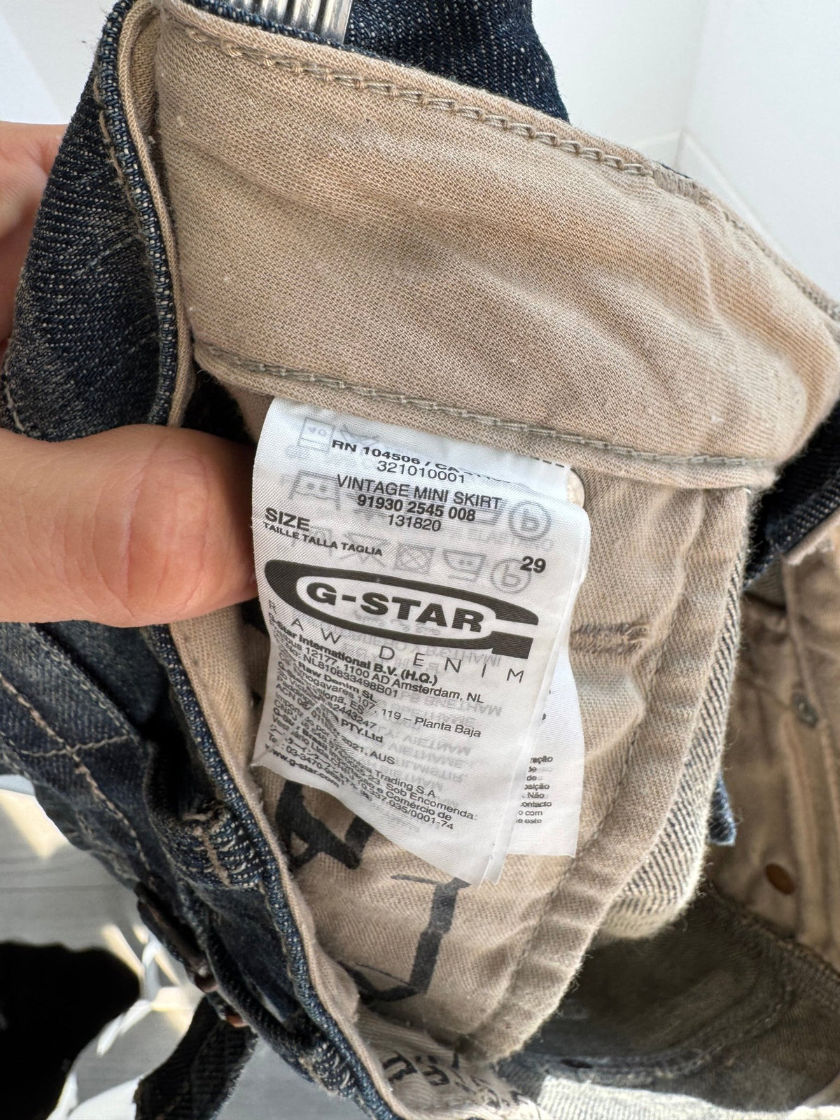 ☀️ Fustă Mini Buckleback Y2K G-Star Raw – US 29 Damă (M) - anbracaminte