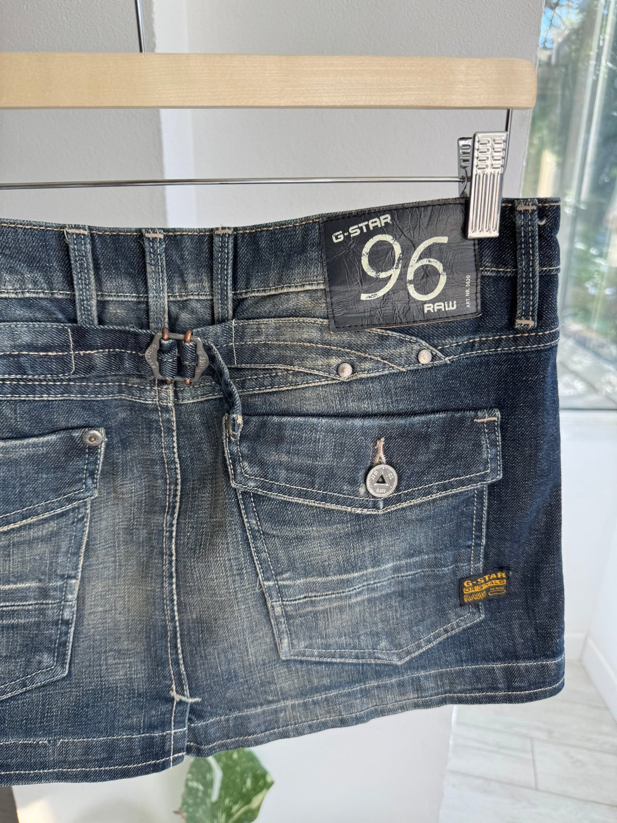 ☀️ Fustă Mini Buckleback Y2K G-Star Raw – US 29 Damă (M) - anbracaminte