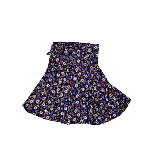 ☀️ Fustă Neagră Imprimată Floral – Mărime S - anbracaminte