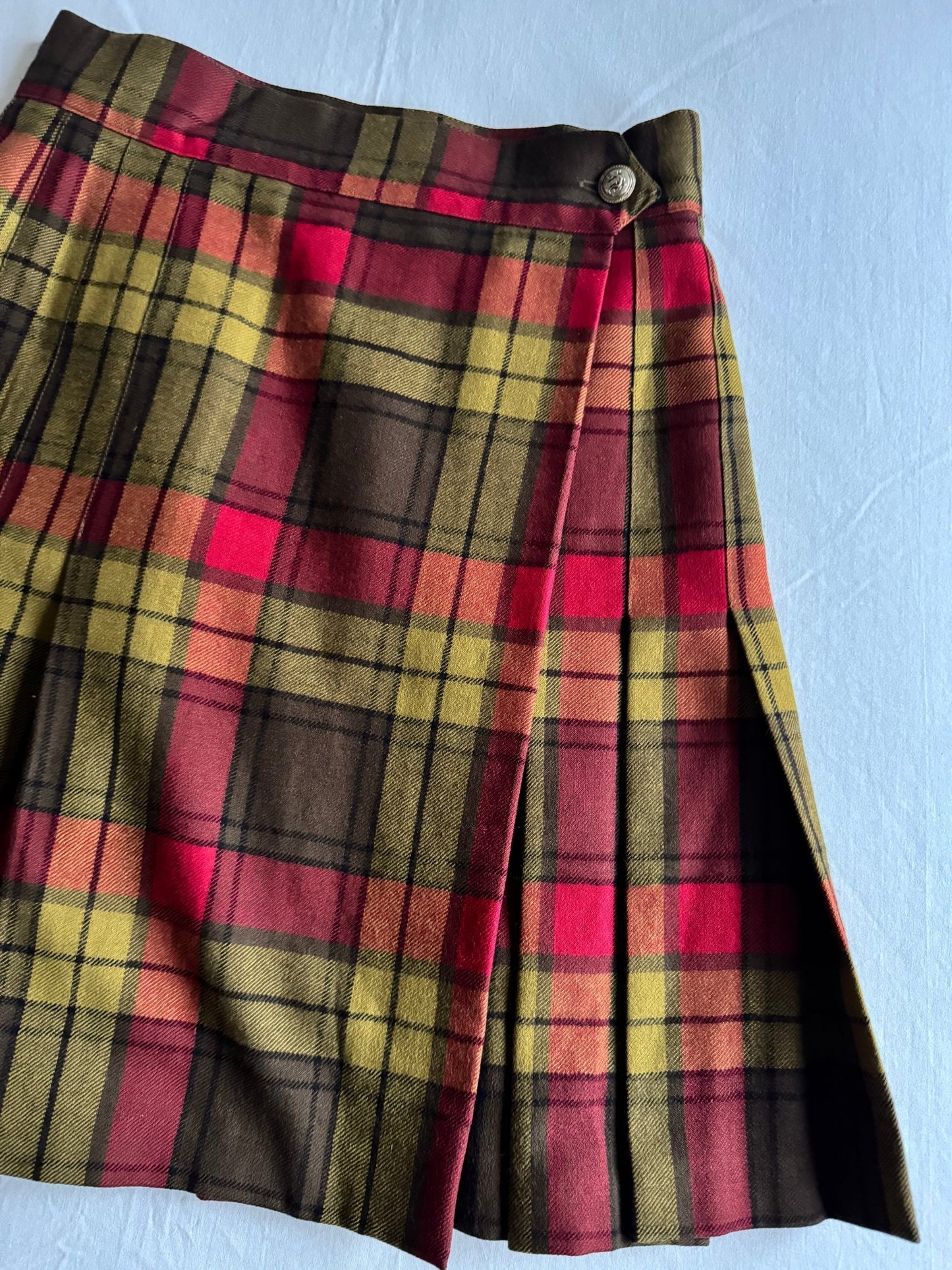 🧶 Fustă plaid vintage – mărime IT 42 (S) - anbracaminte